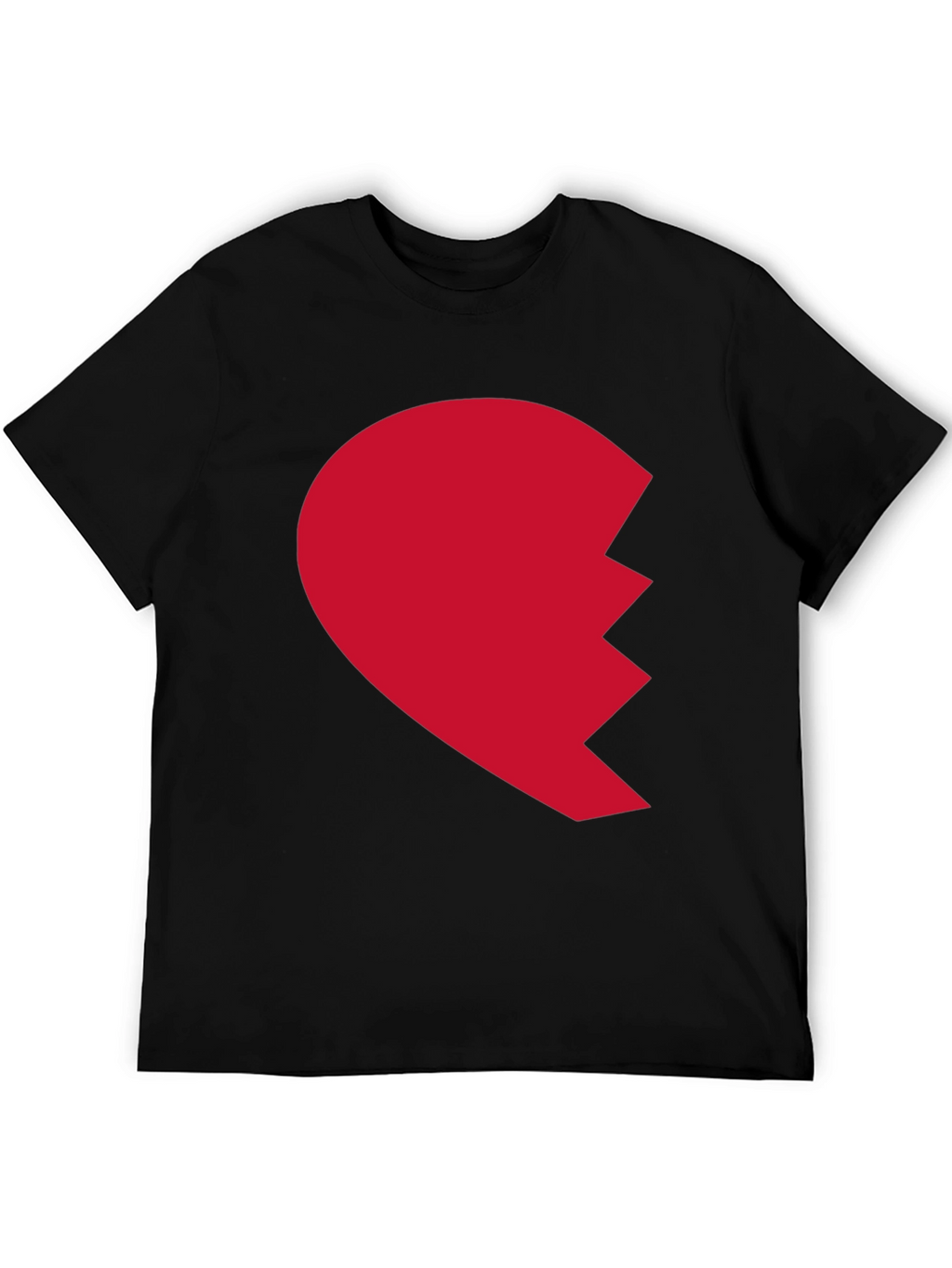 Broken Heart Graphic Tee - Mens Black T-Shirt