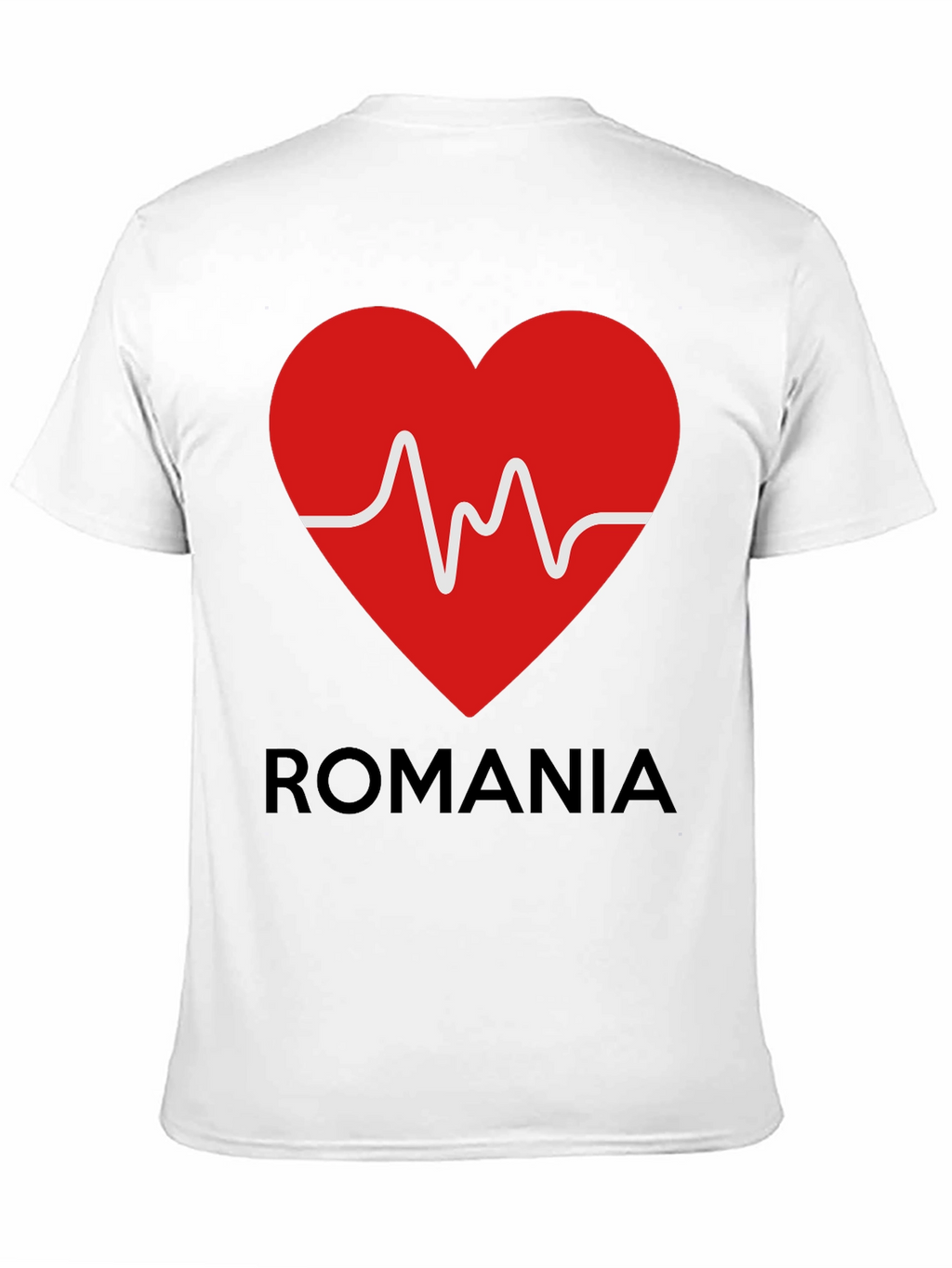 Romania Heartbeat T-Shirt - Show Your Love!