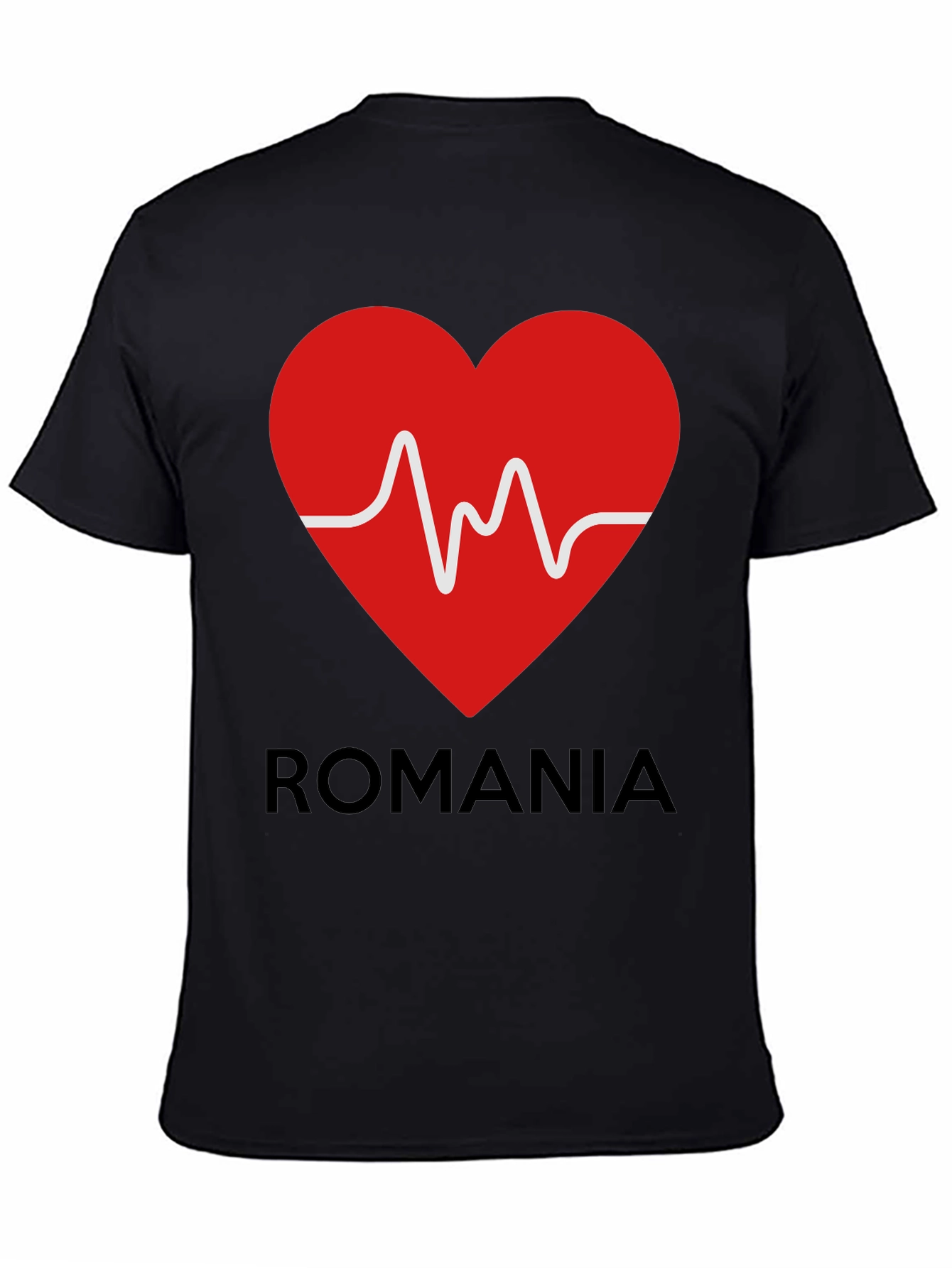 Romania Heartbeat T-Shirt - Show Your Love!