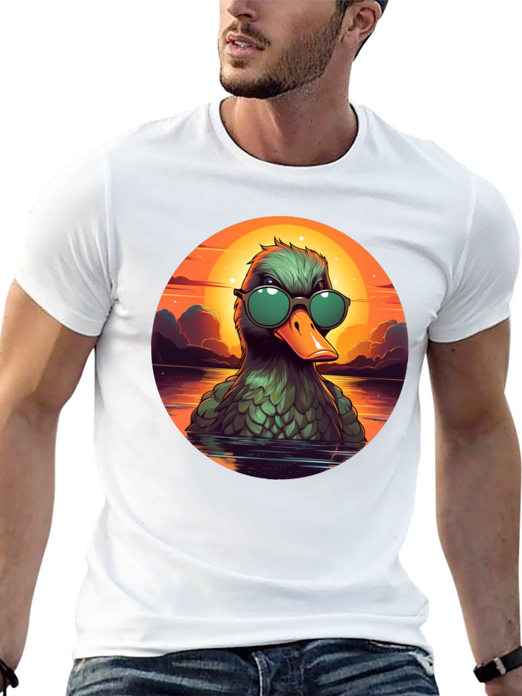 Cool Duck Sunset T-Shirt