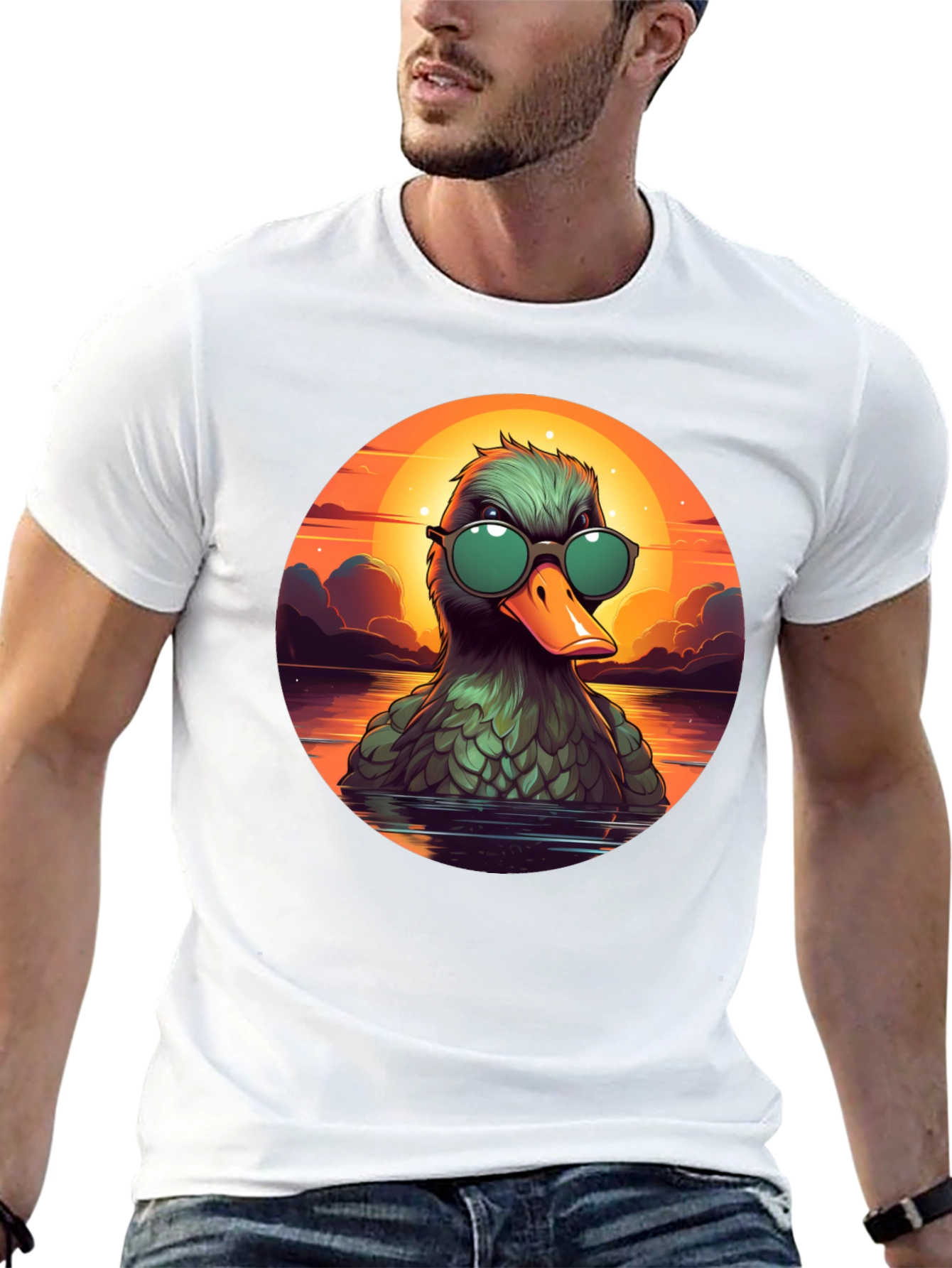Cool Duck Sunset T-Shirt