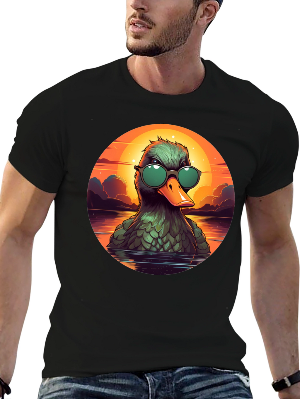 Cool Duck Sunset T-Shirt
