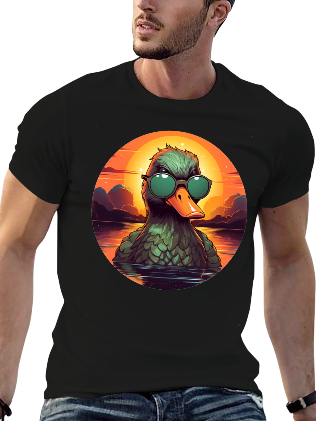 Cool Duck Sunset T-Shirt