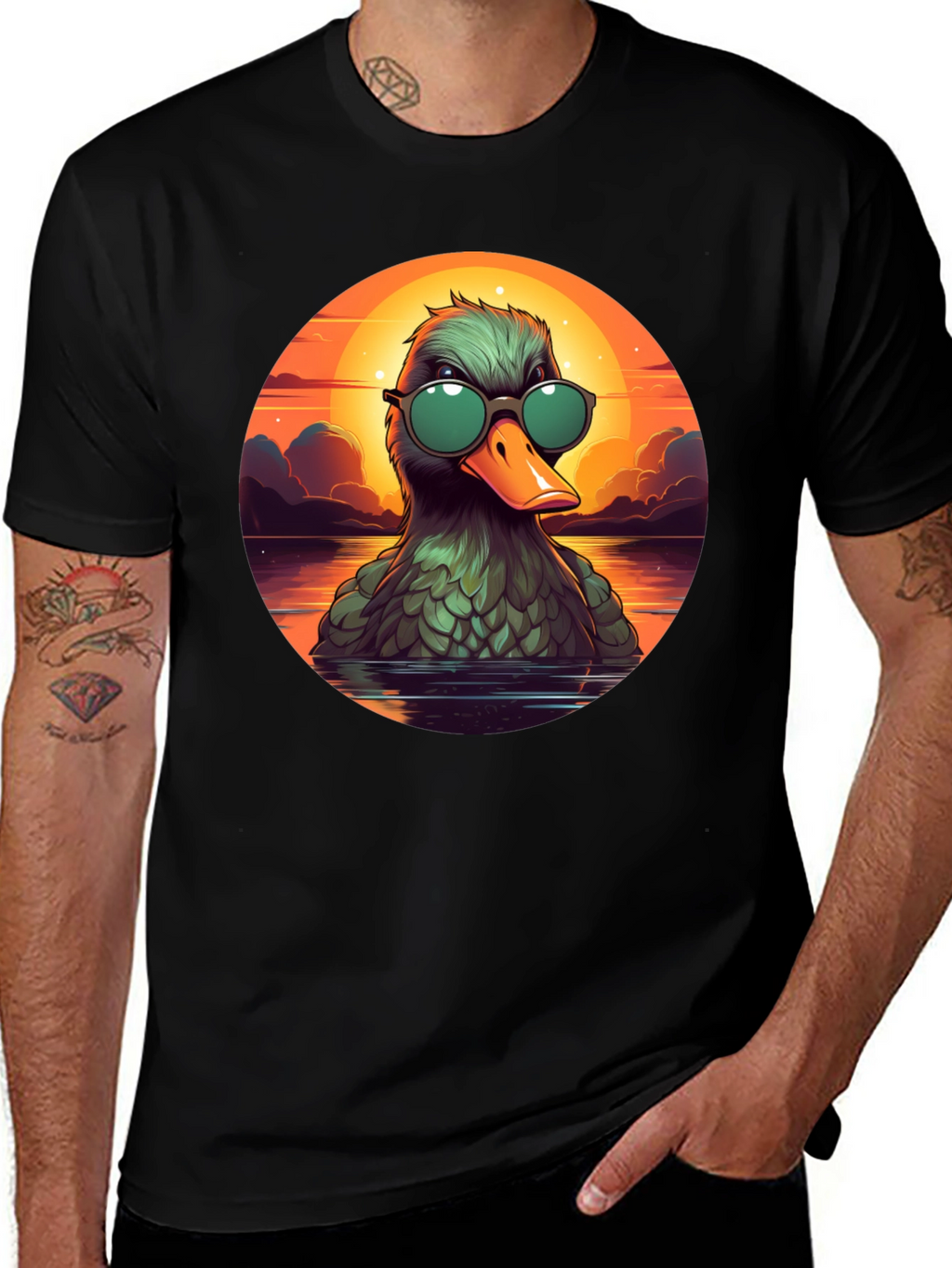 Cool Duck Sunset T-Shirt