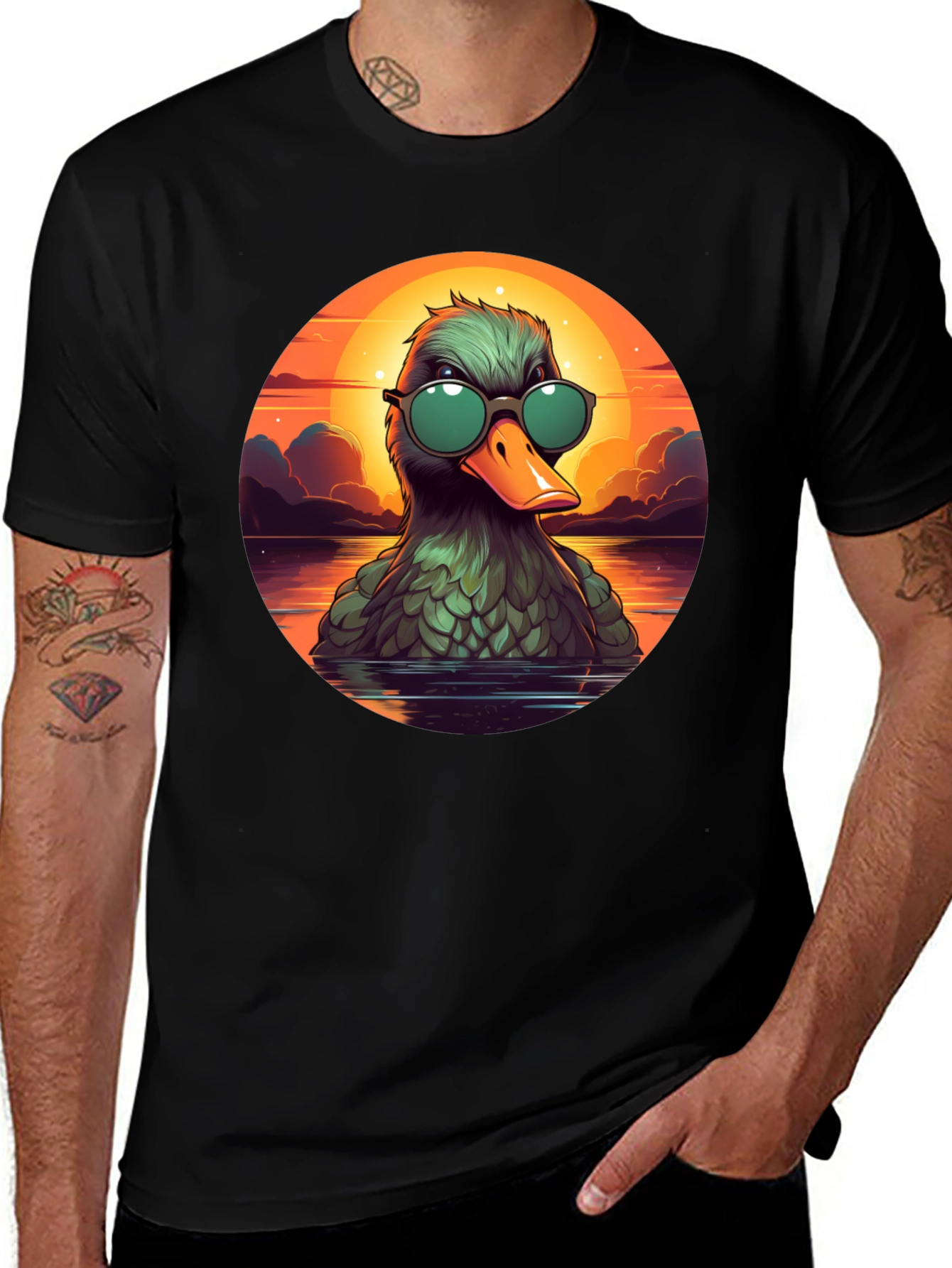 Cool Duck Sunset T-Shirt