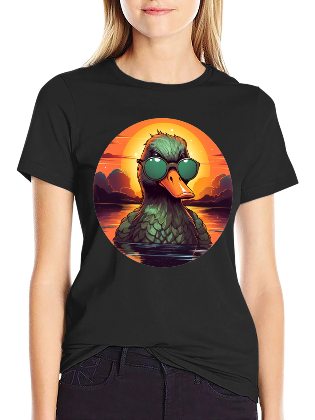 Cool Duck Sunset T-Shirt