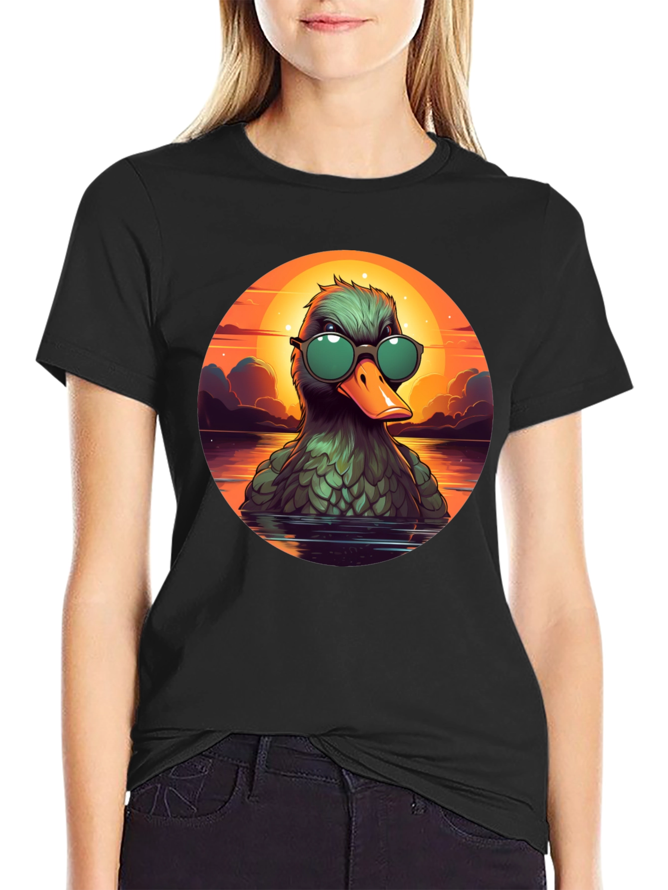 Cool Duck Sunset T-Shirt