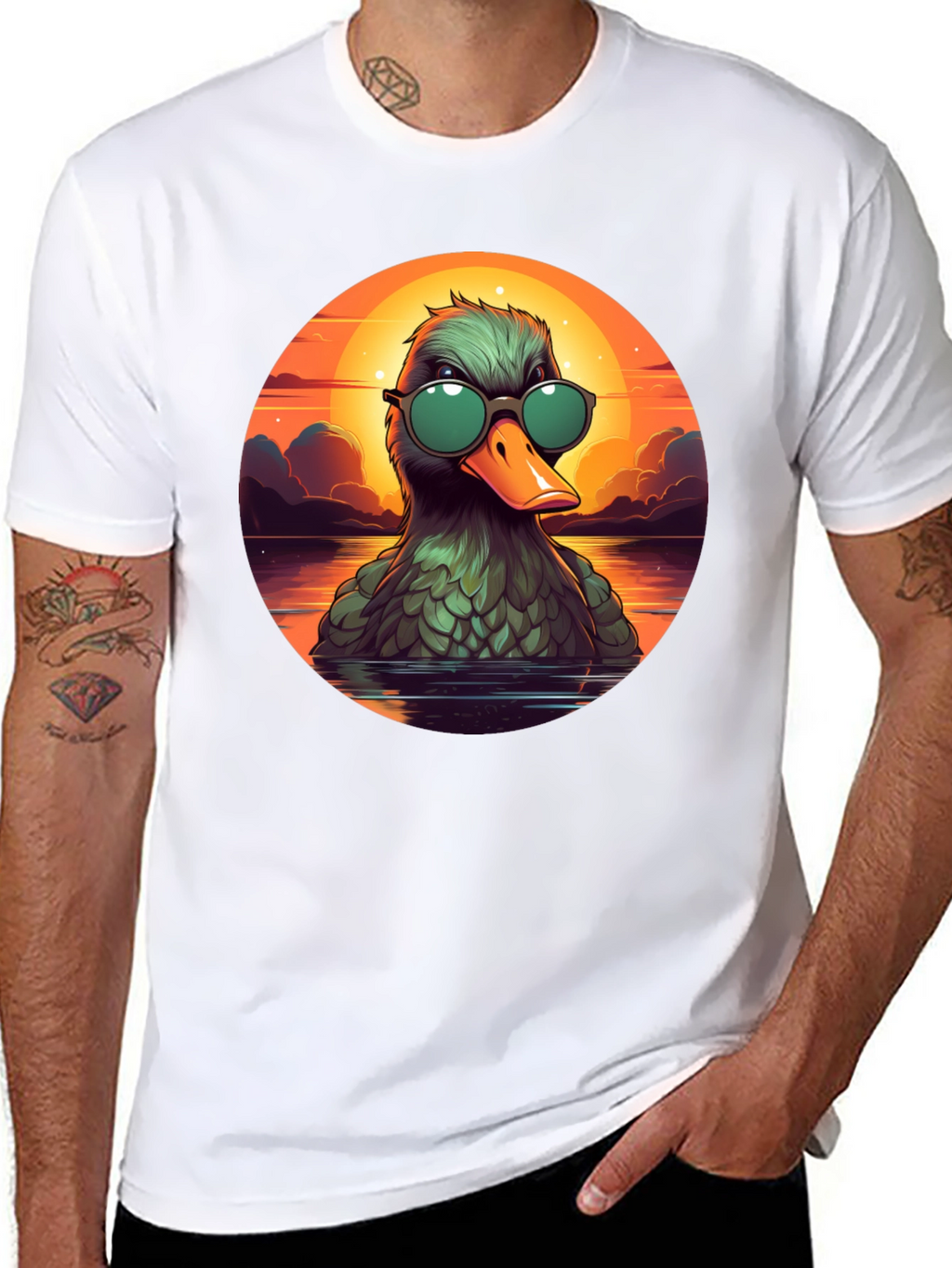 Cool Duck Sunset T-Shirt