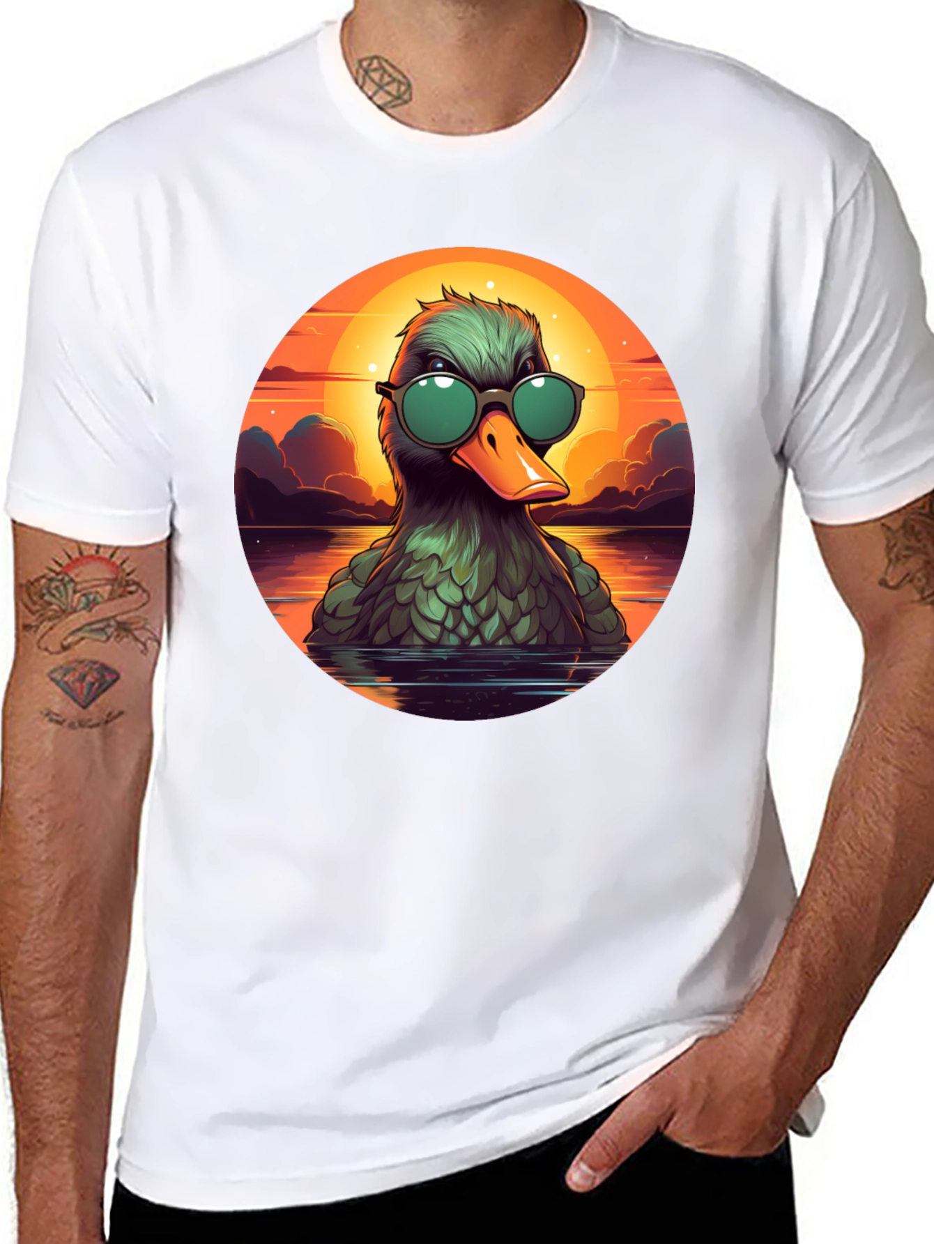 Cool Duck Sunset T-Shirt