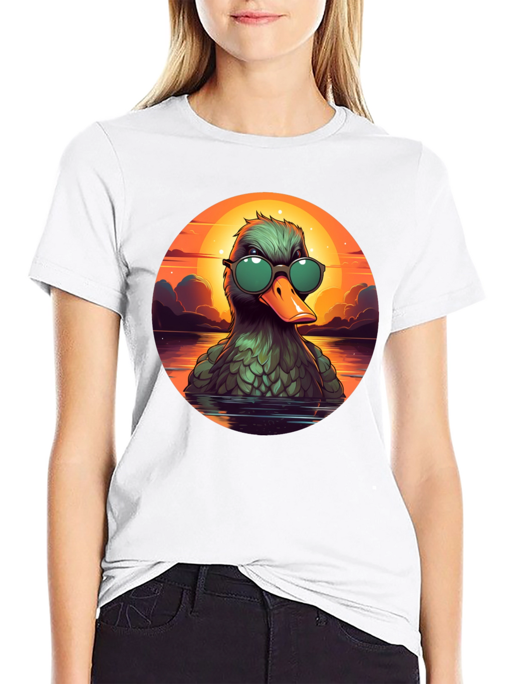 Cool Duck Sunset T-Shirt