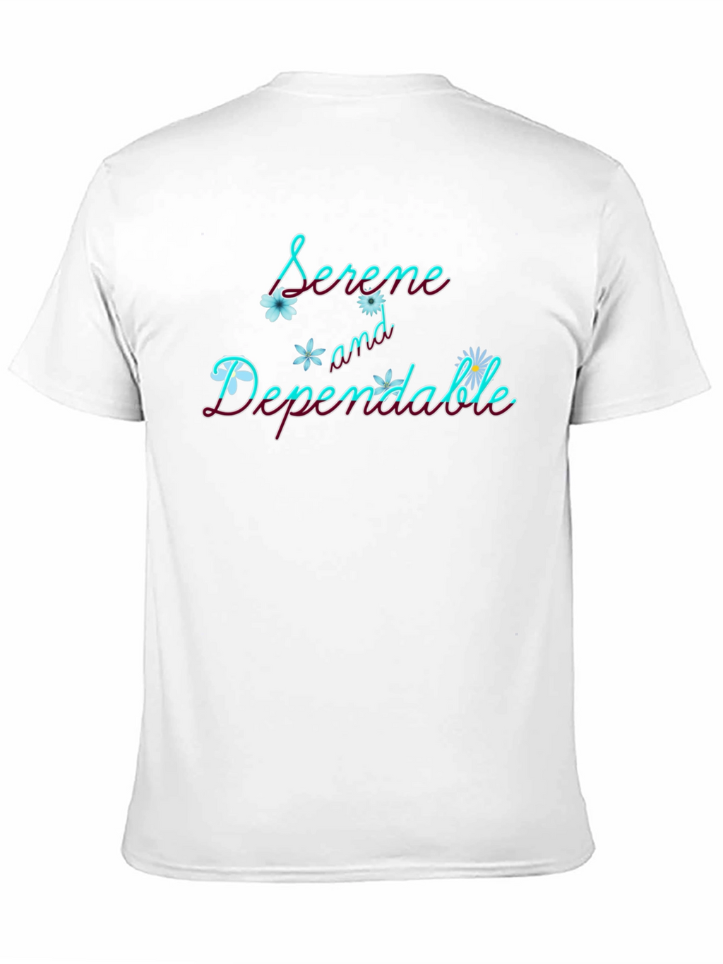 Serene & Dependable Black Graphic Tee