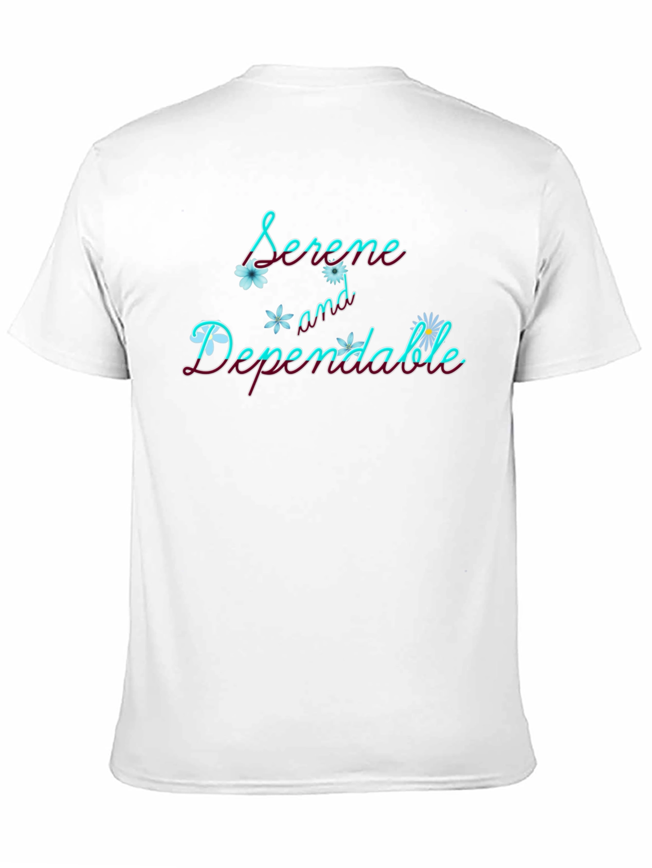 Serene & Dependable Black Graphic Tee
