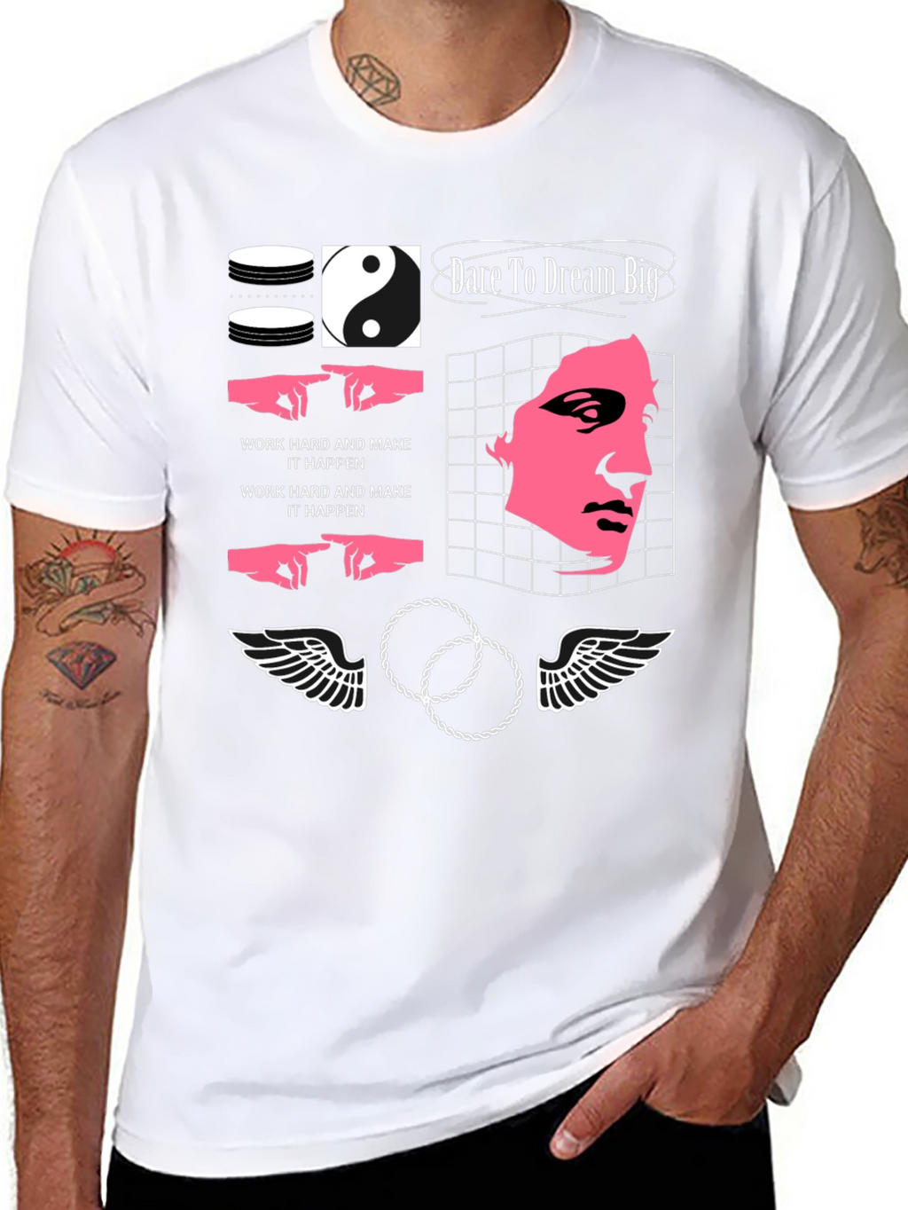Dare To Dream Big Black Graphic Tee