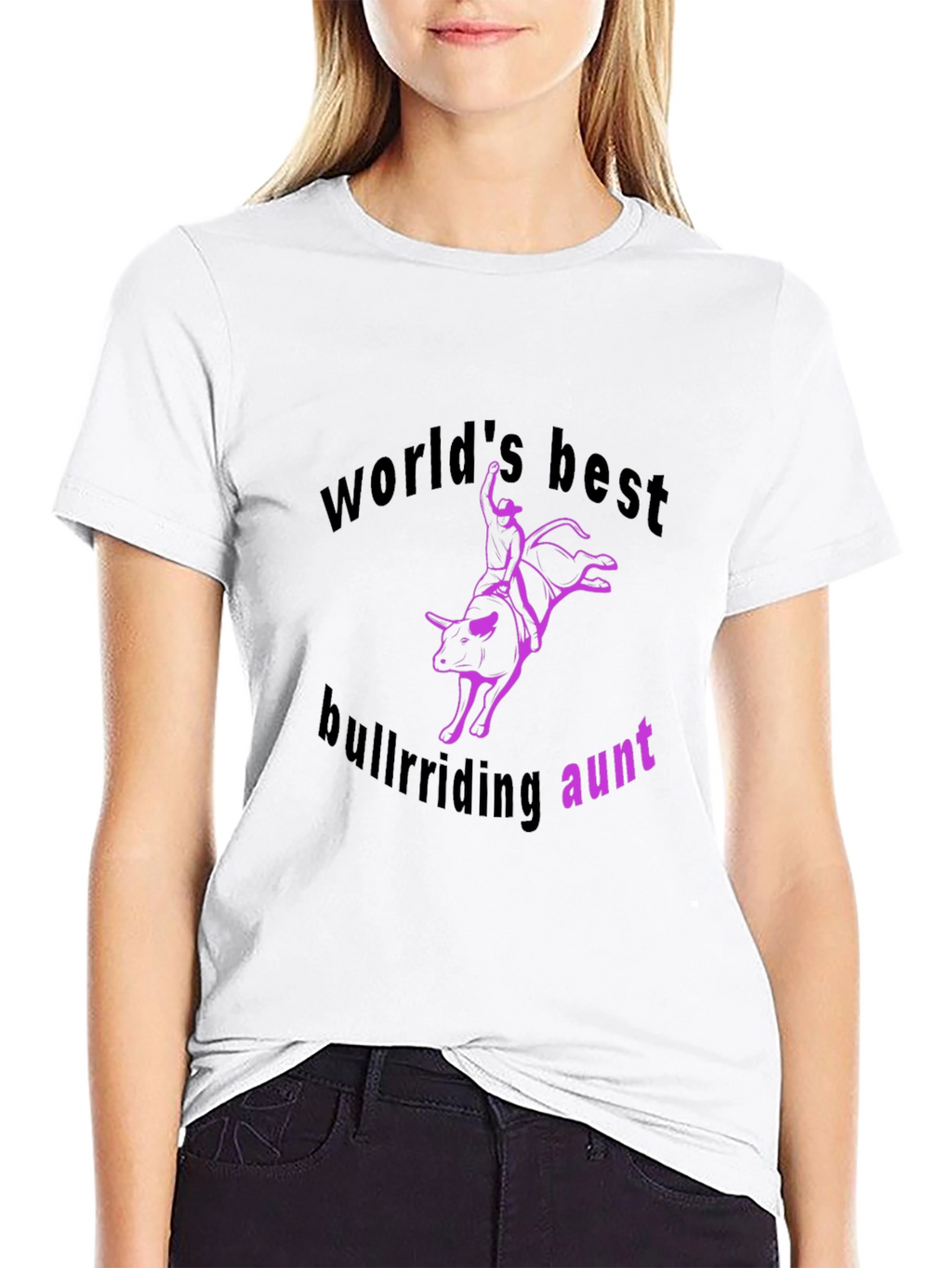 Worlds Best Bullriding Aunt T-Shirt