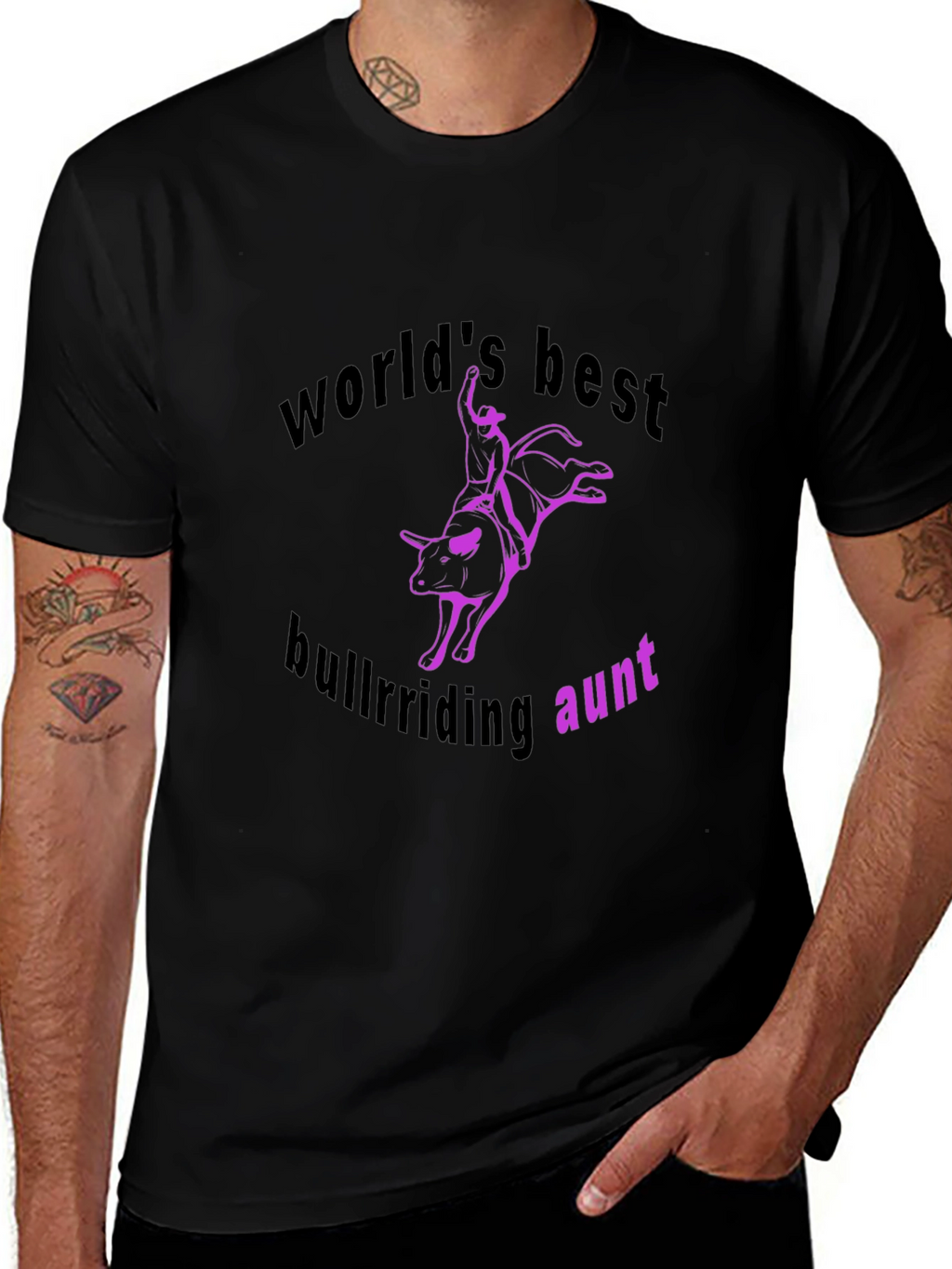 Worlds Best Bullriding Aunt T-Shirt