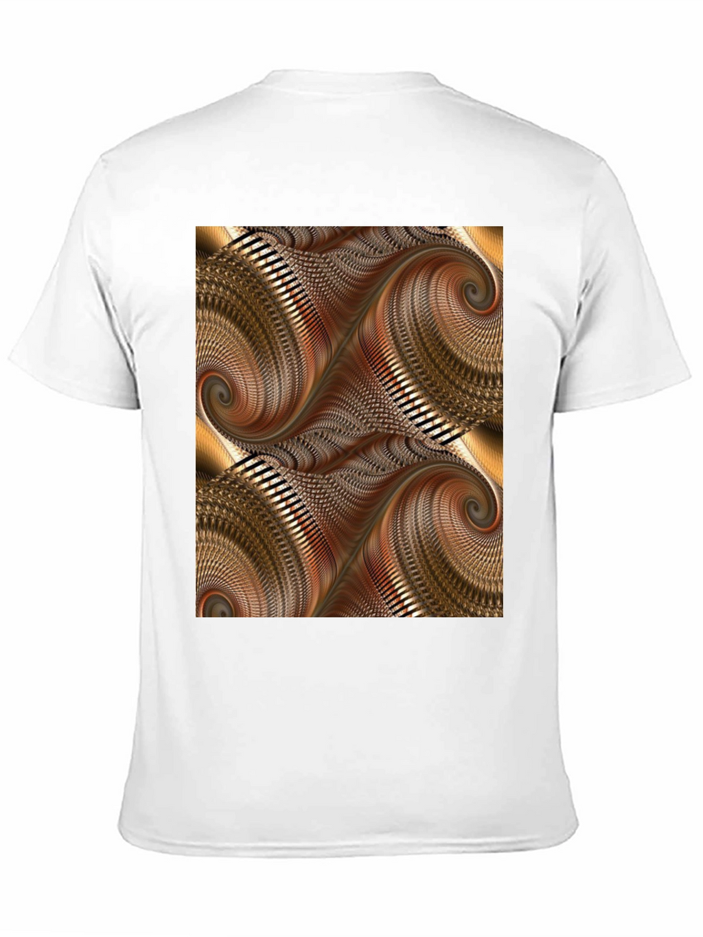 Abstract Swirl Graphic Print Black T-Shirt