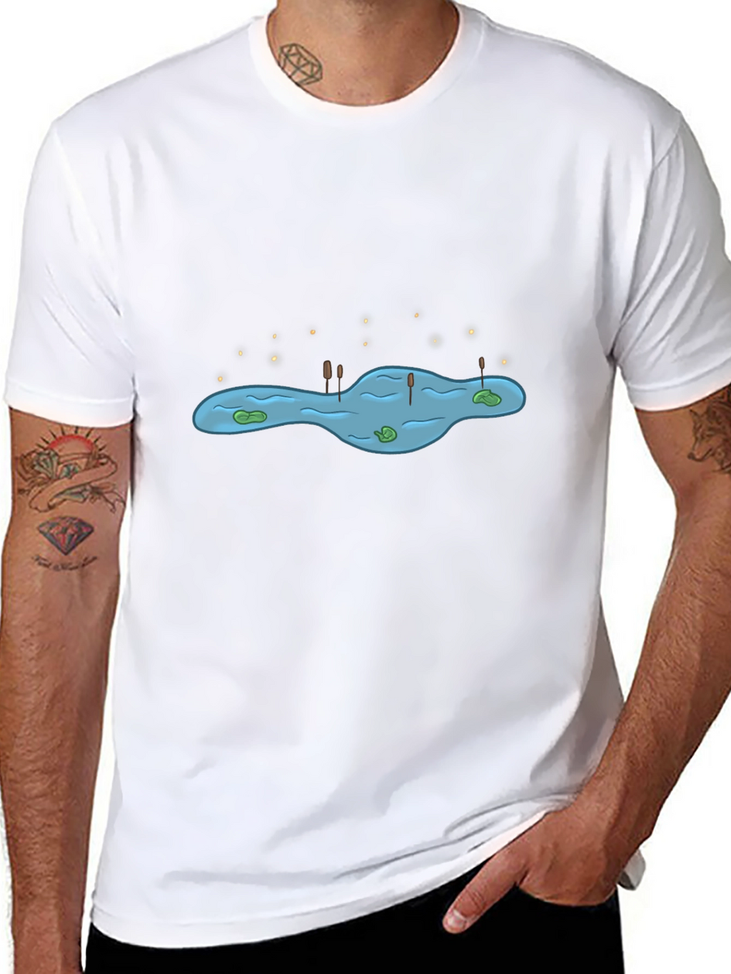 Pond Life Graphic Tee - Unique Nature Design