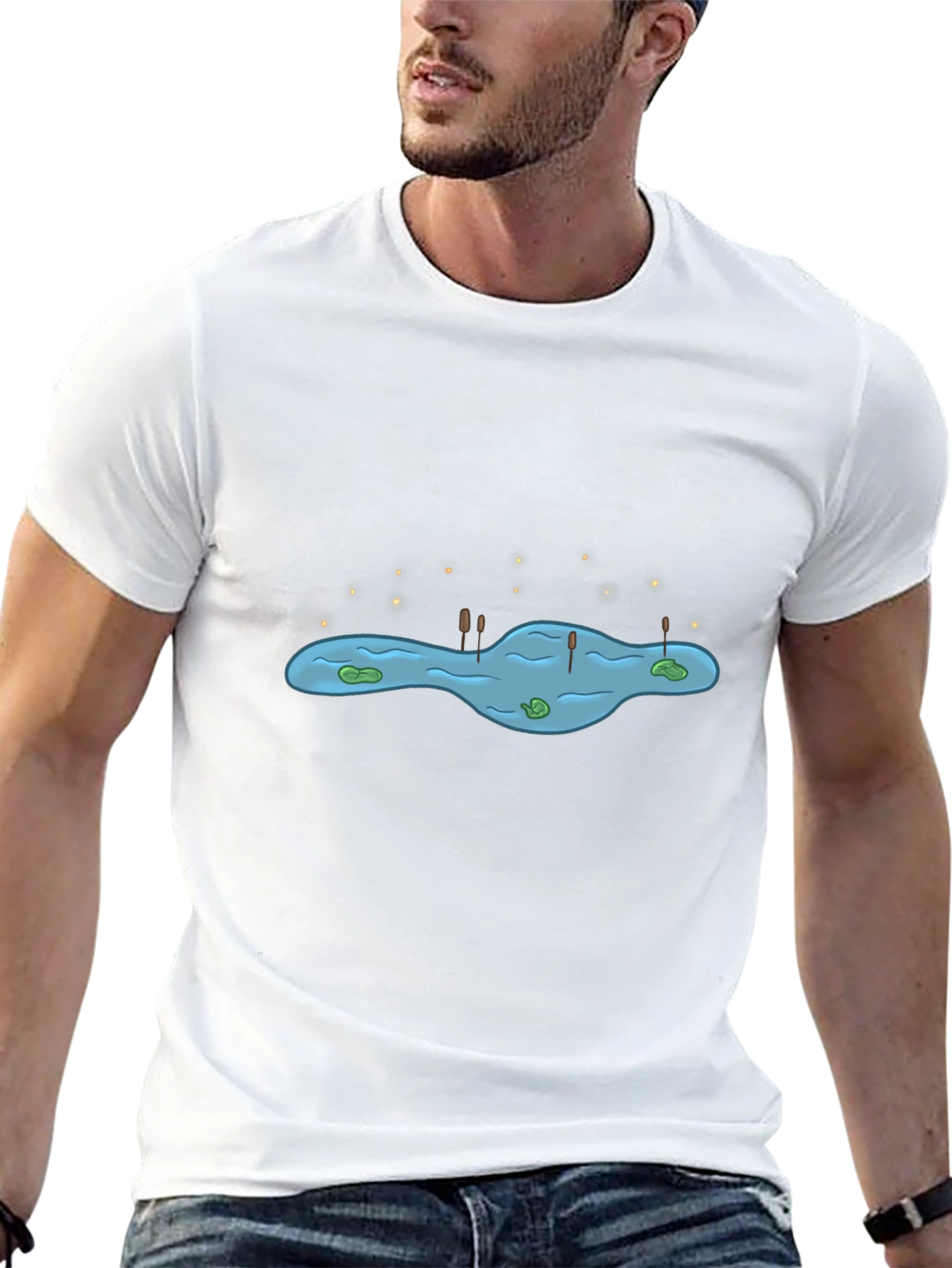 Pond Life Graphic Tee - Unique Nature Design