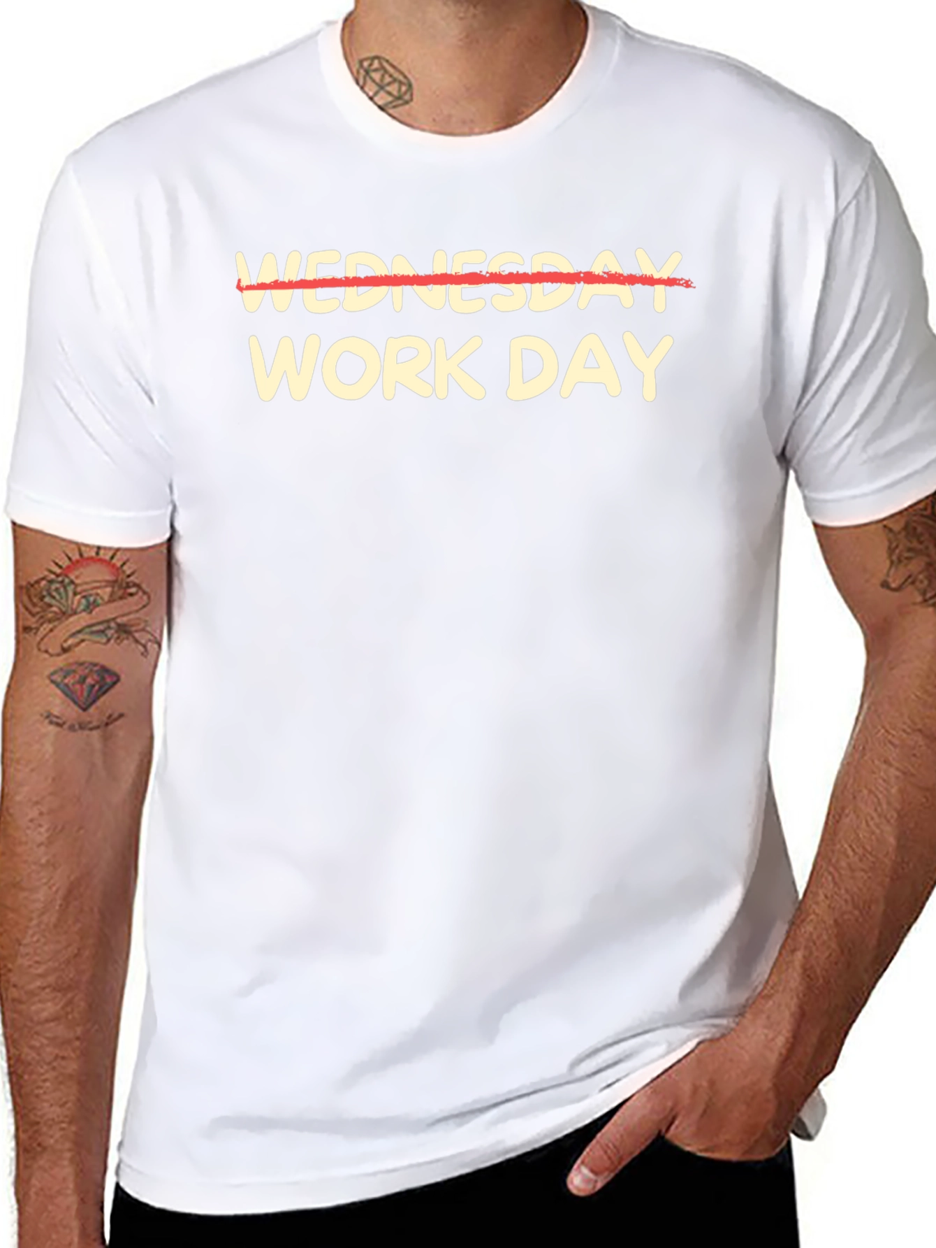 Wednesday Work Day T-Shirt - Black Cotton Tee
