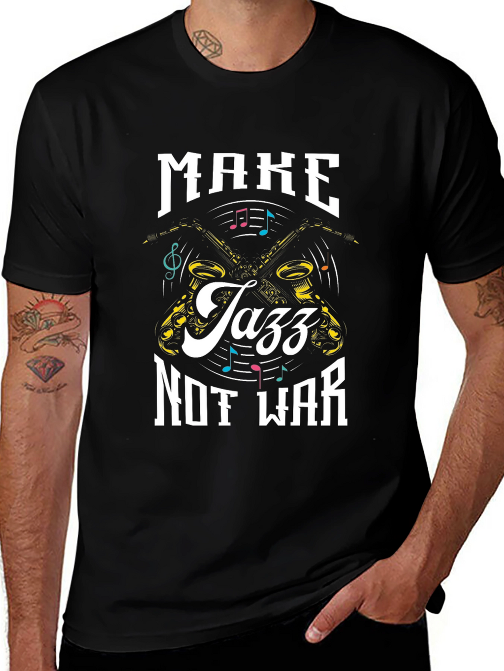 Make Jazz Not War Graphic Tee