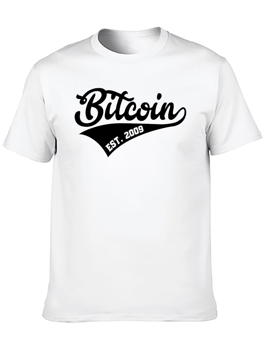 Bitcoin EST. 2009 Black Graphic T-Shirt