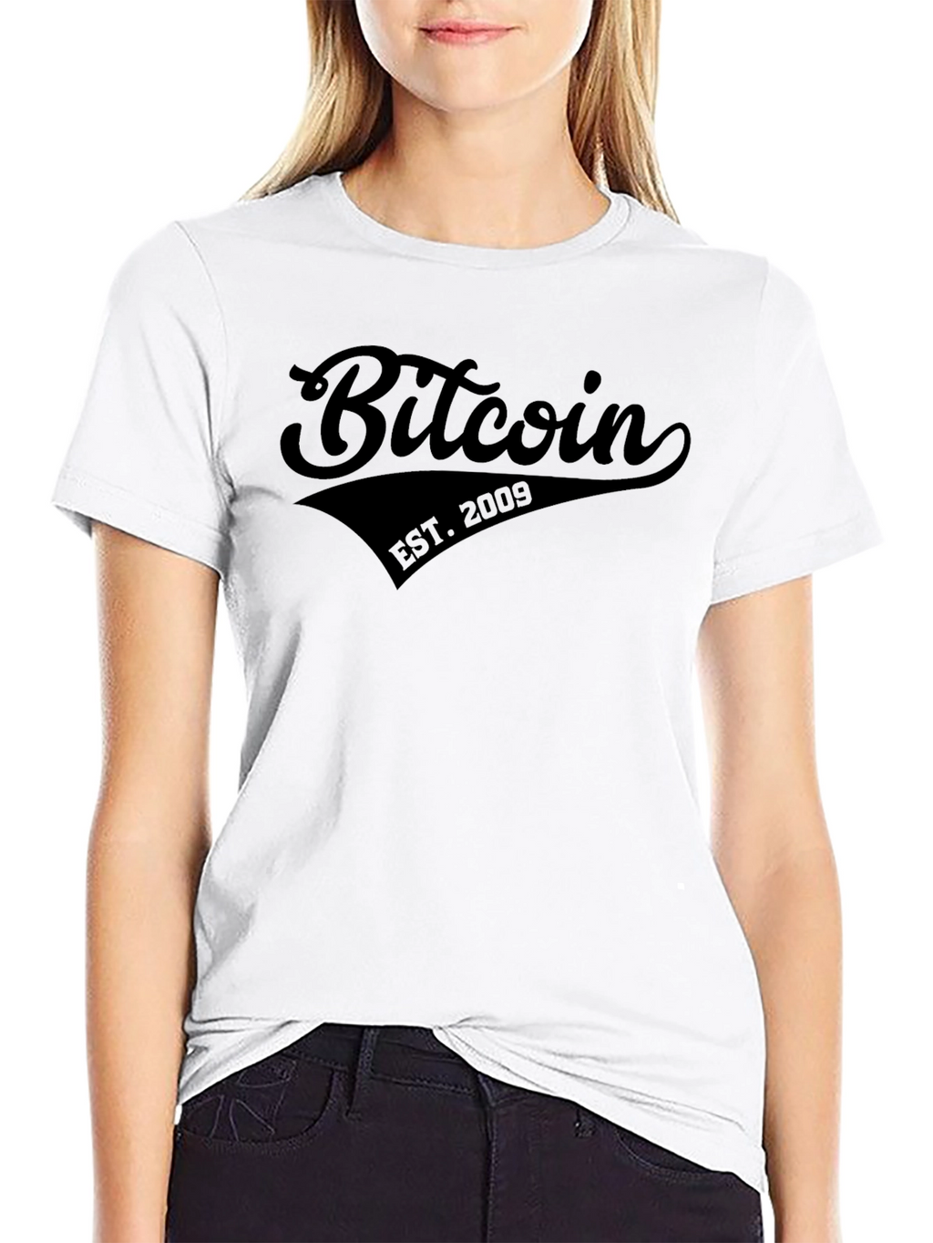 Bitcoin EST. 2009 Black Graphic T-Shirt