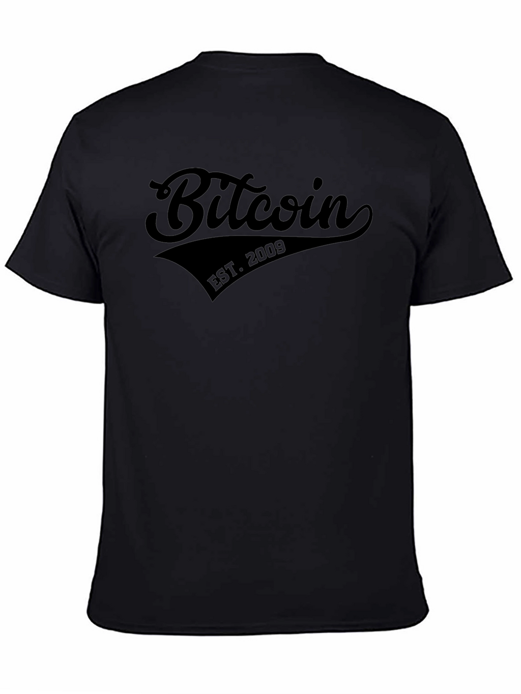 Bitcoin EST. 2009 Black Graphic T-Shirt