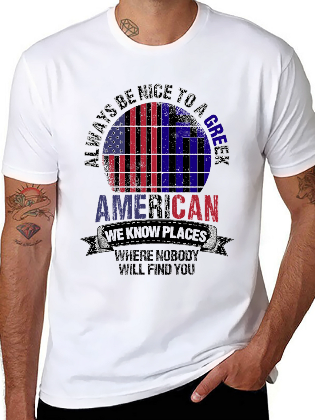 Always Be Nice to a Greek American T-Shirt