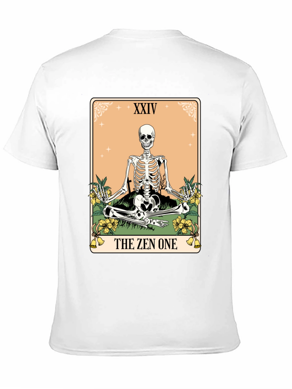 Zen Skeleton Tarot Card T-Shirt