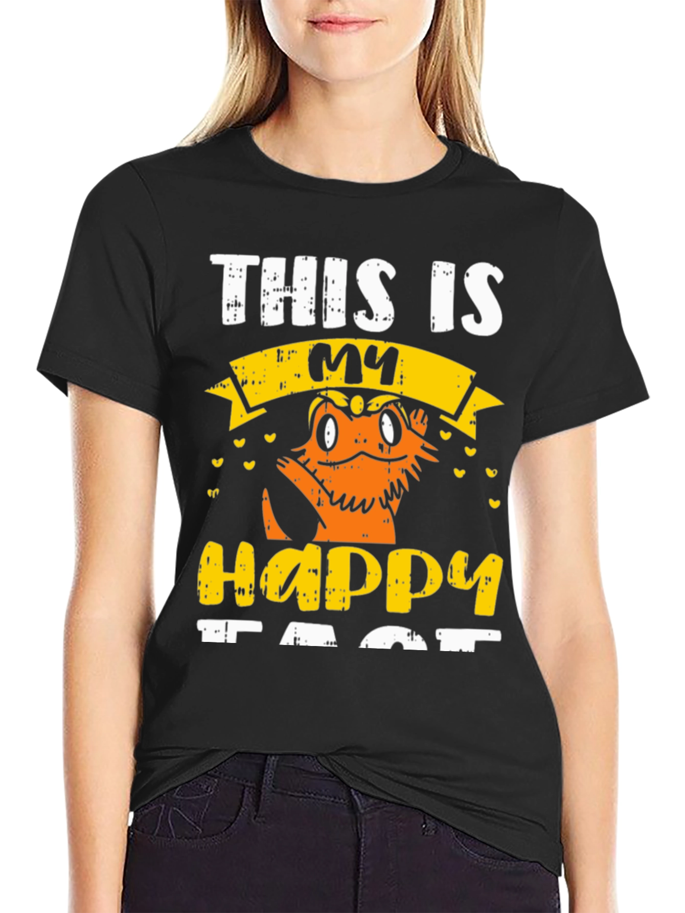 Happy Face Bearded Dragon T-Shirt