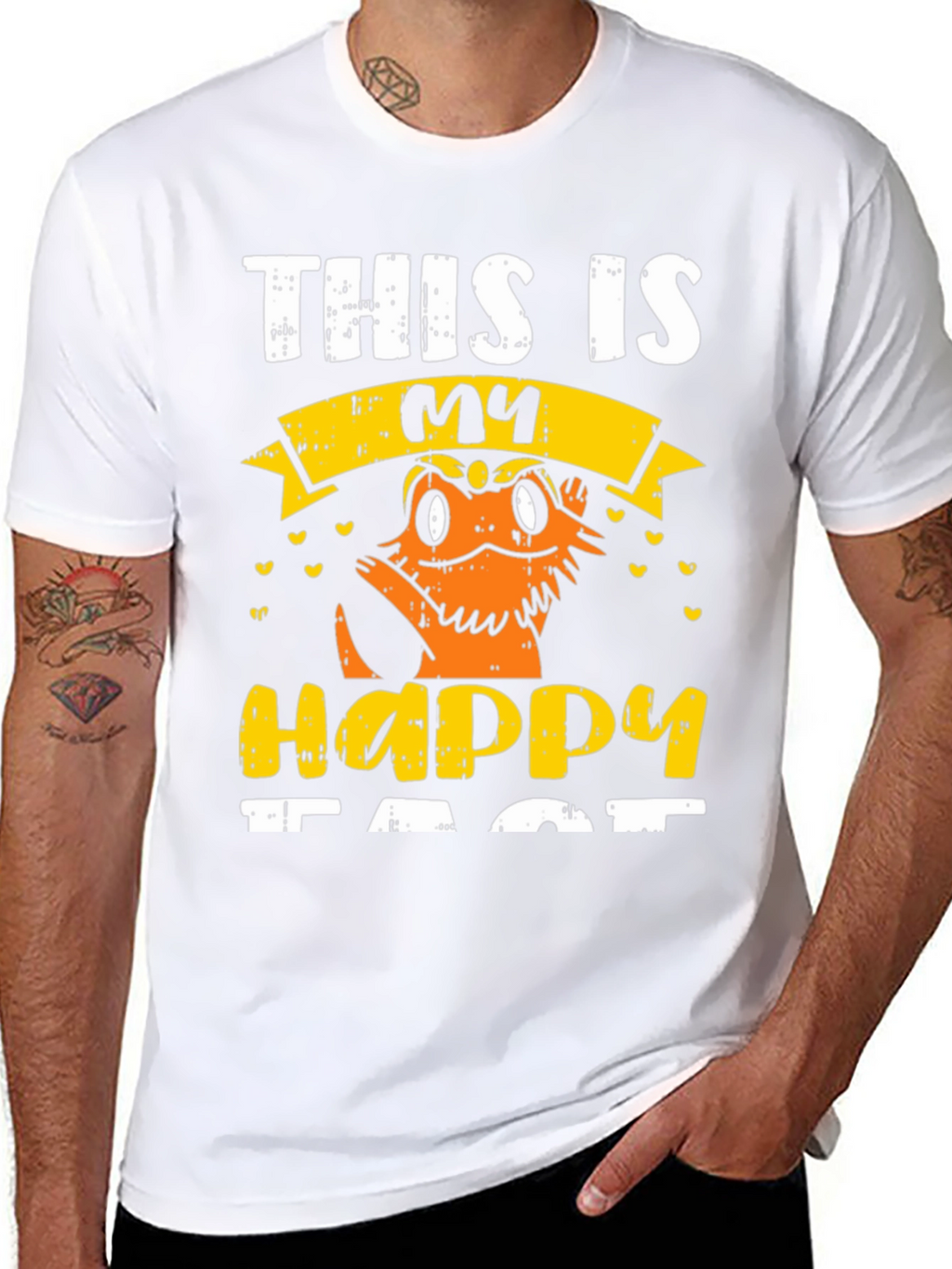 Happy Face Bearded Dragon T-Shirt