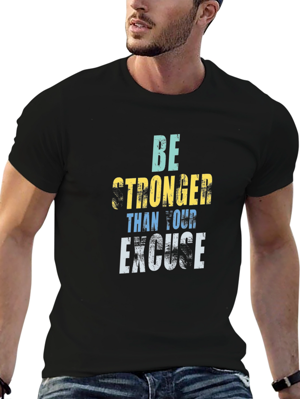 Motivational Be Stronger Graphic Tee