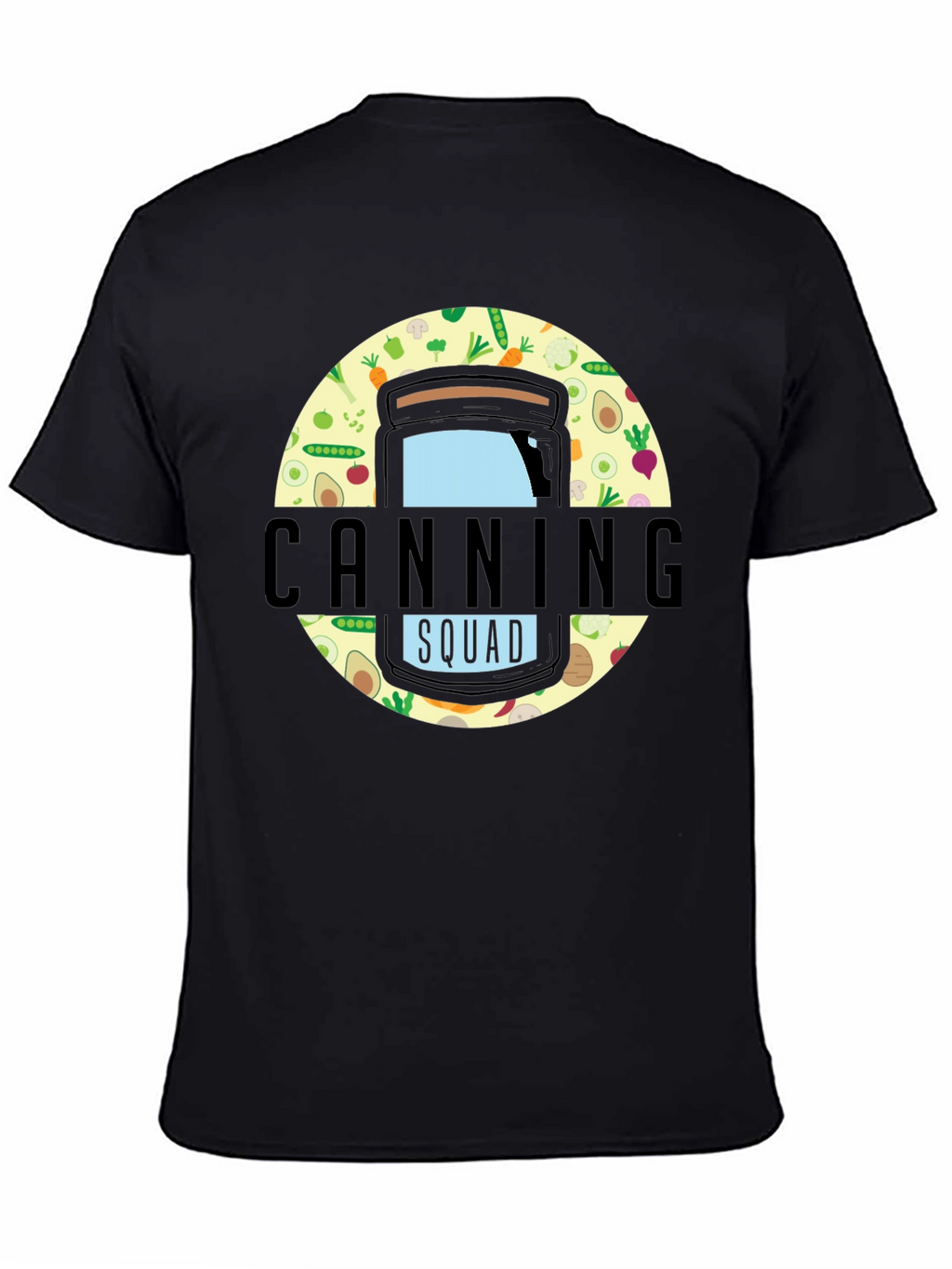 Canning Squad Graphic T-Shirt - Black Cotton Blend