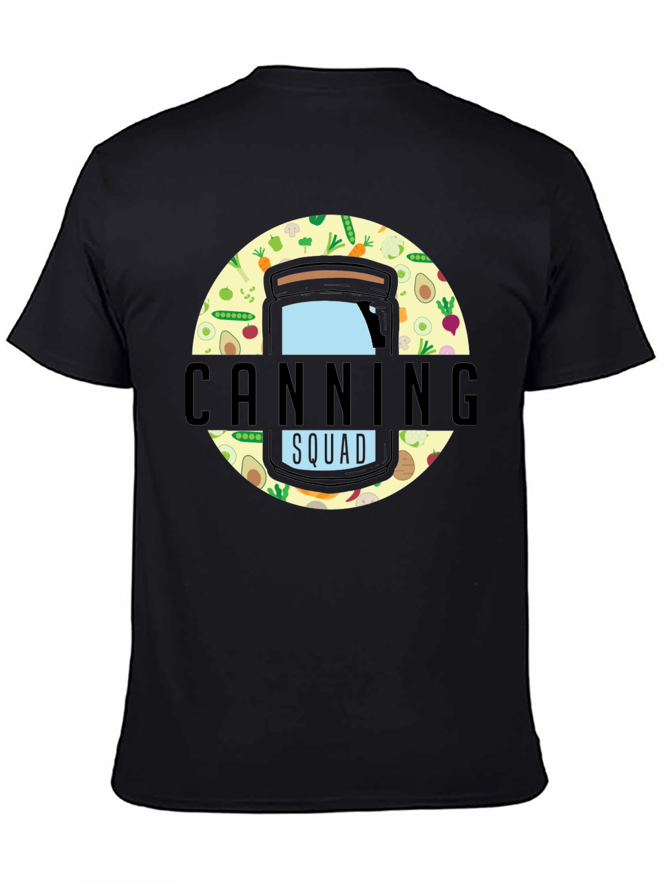 Canning Squad Graphic T-Shirt - Black Cotton Blend