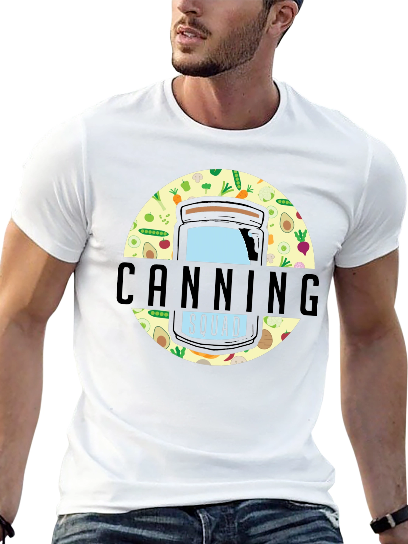 Canning Squad Graphic T-Shirt - Black Cotton Blend