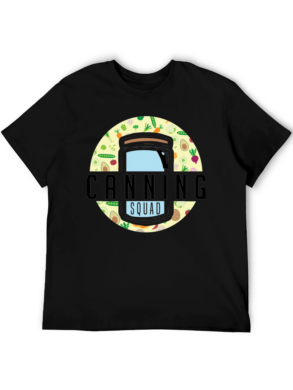 Canning Squad Graphic T-Shirt - Black Cotton Blend