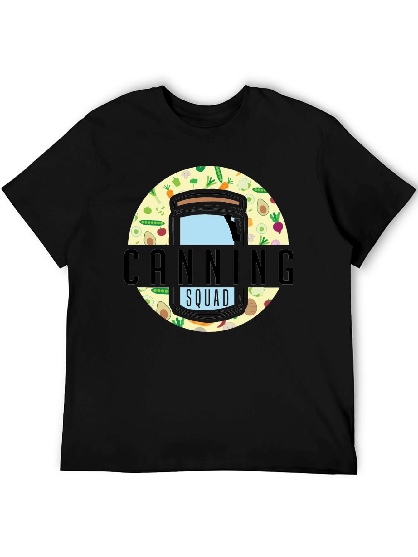 Canning Squad Graphic T-Shirt - Black Cotton Blend