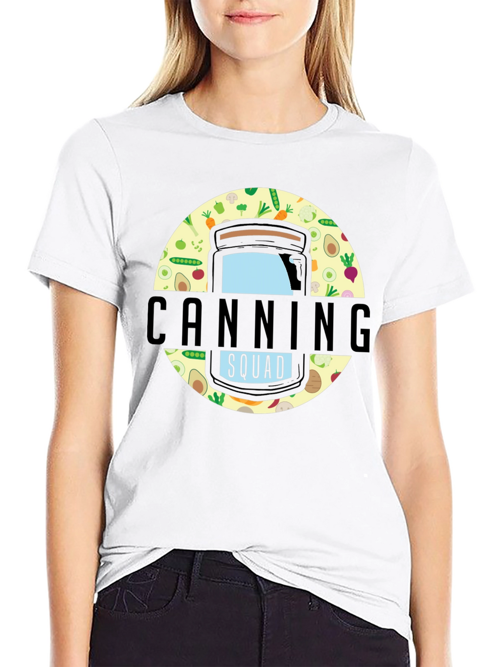 Canning Squad Graphic T-Shirt - Black Cotton Blend