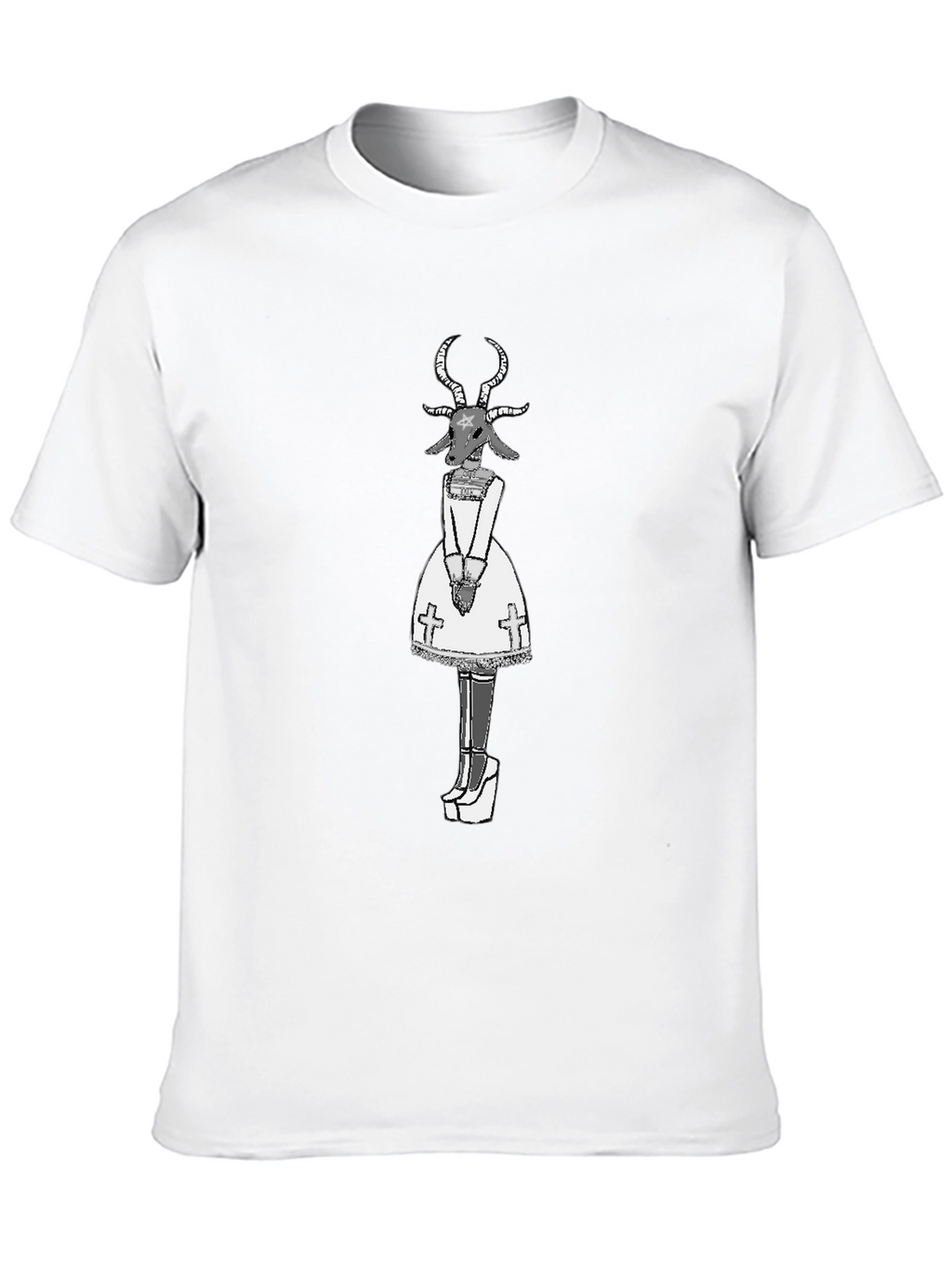 Baphomet Graphic Tee - Occult Fashion