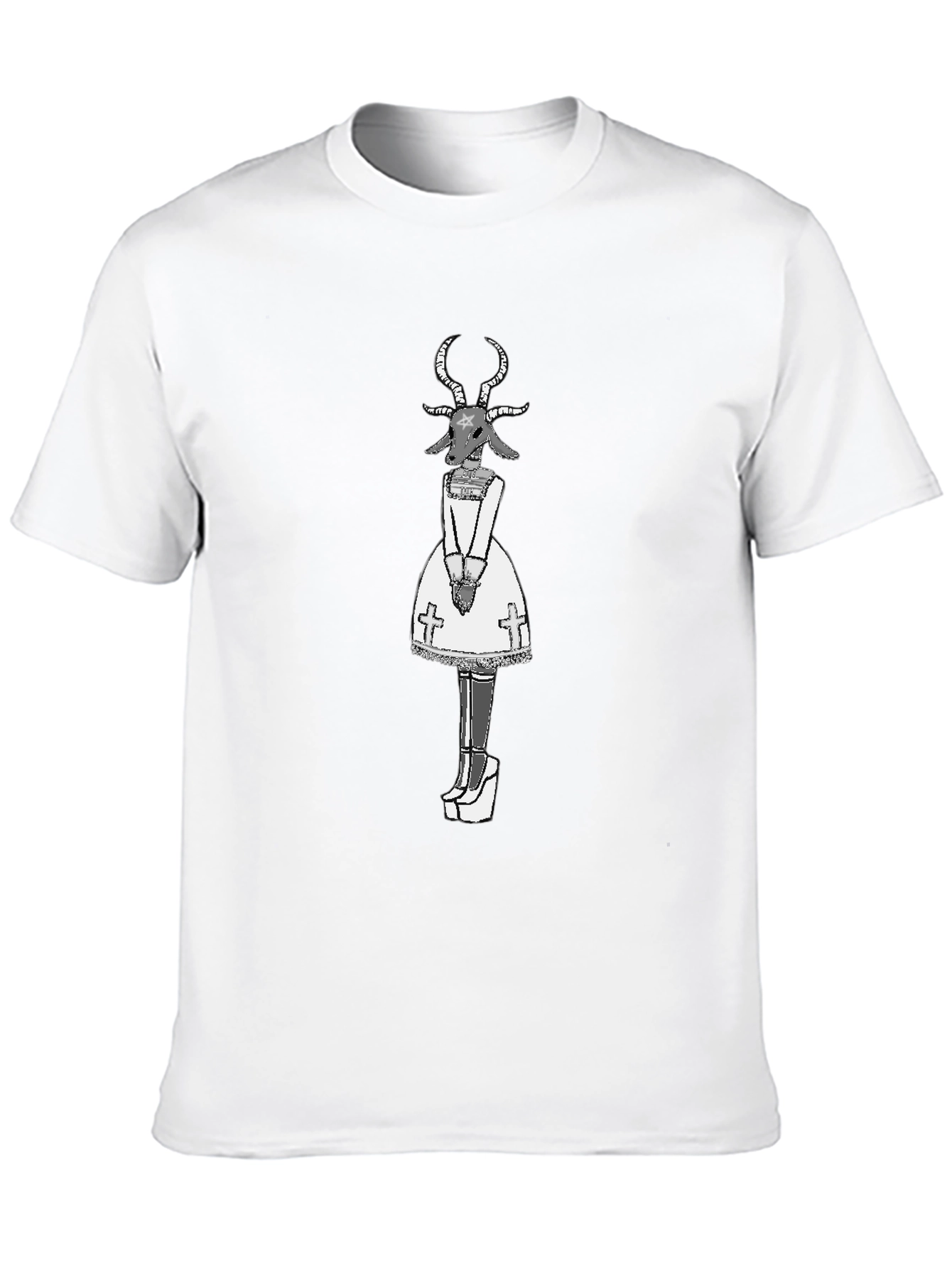 Baphomet Graphic Tee - Occult Fashion