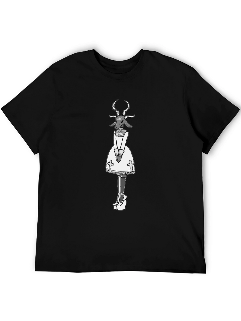 Baphomet Graphic Tee - Occult Fashion