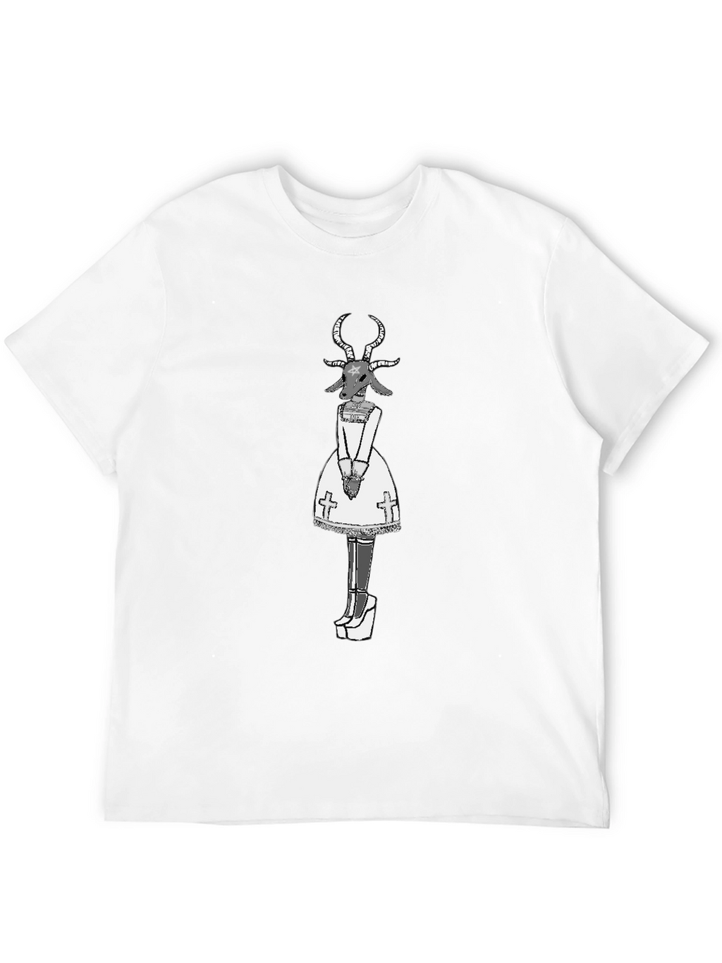 Baphomet Graphic Tee - Occult Fashion