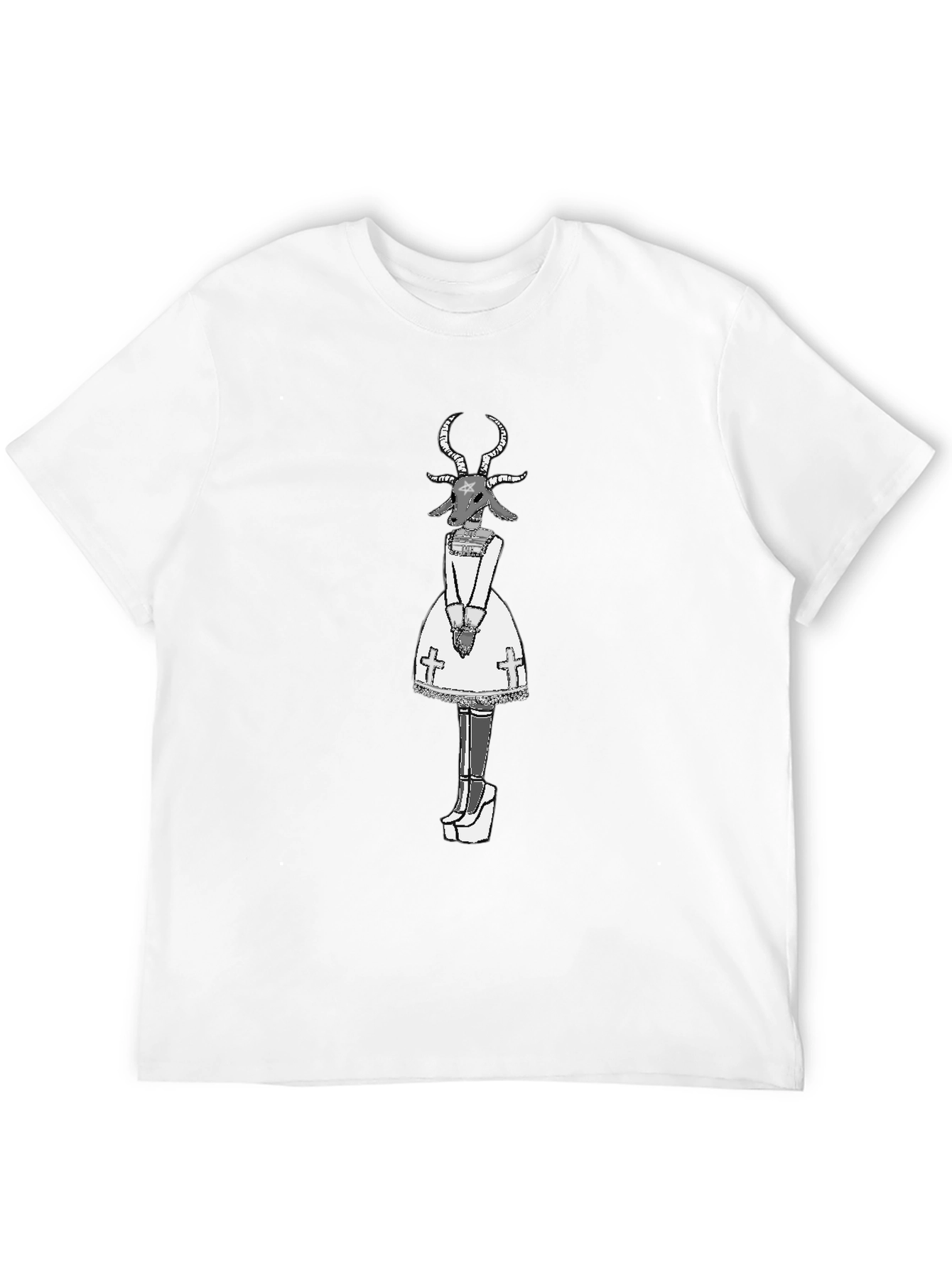 Baphomet Graphic Tee - Occult Fashion