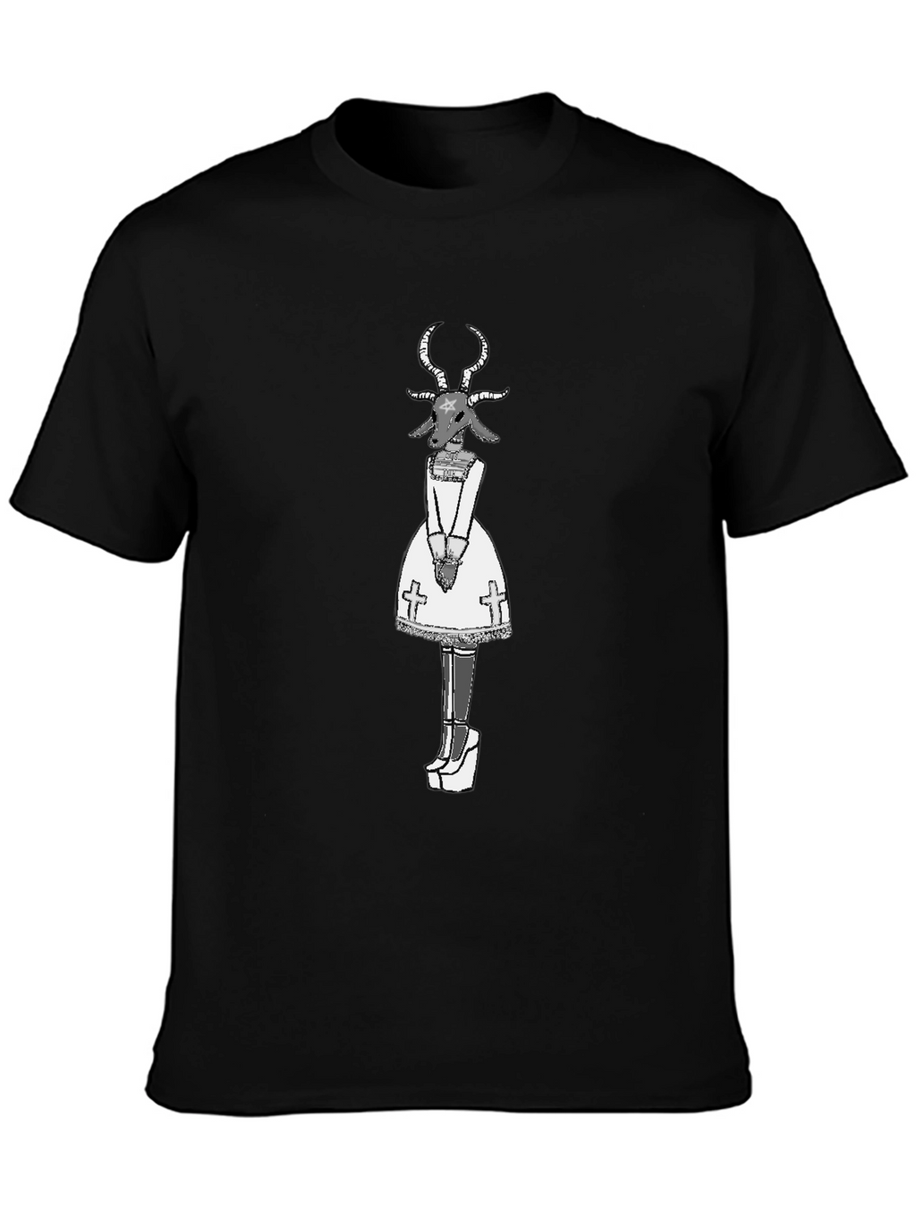 Baphomet Graphic Tee - Occult Fashion
