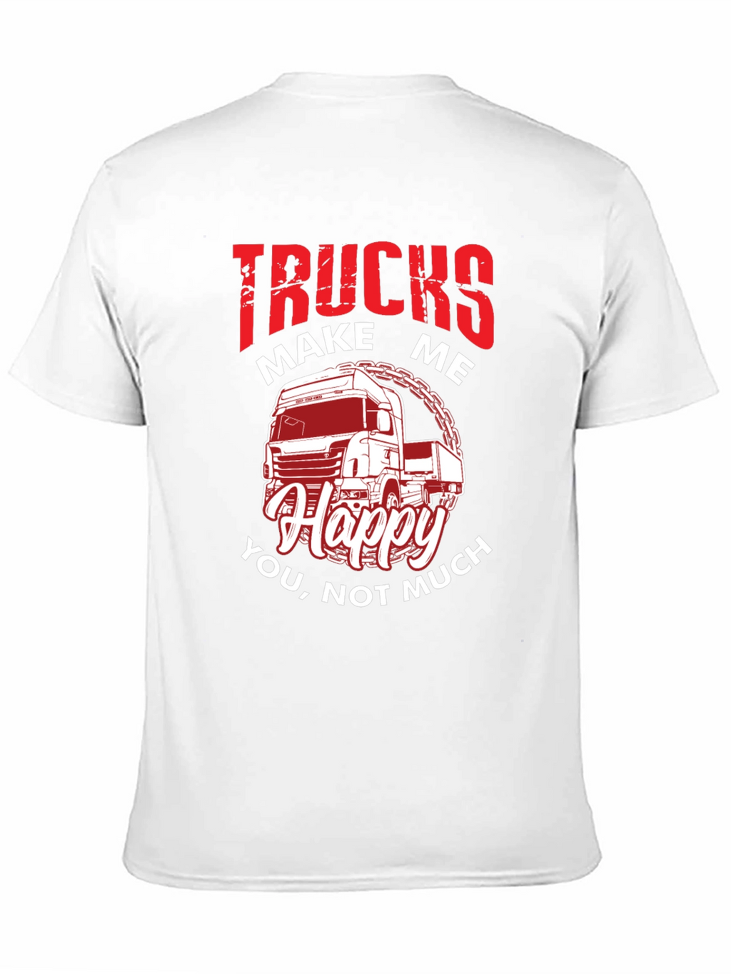 Trucks Make Me Happy Graphic T-Shirt