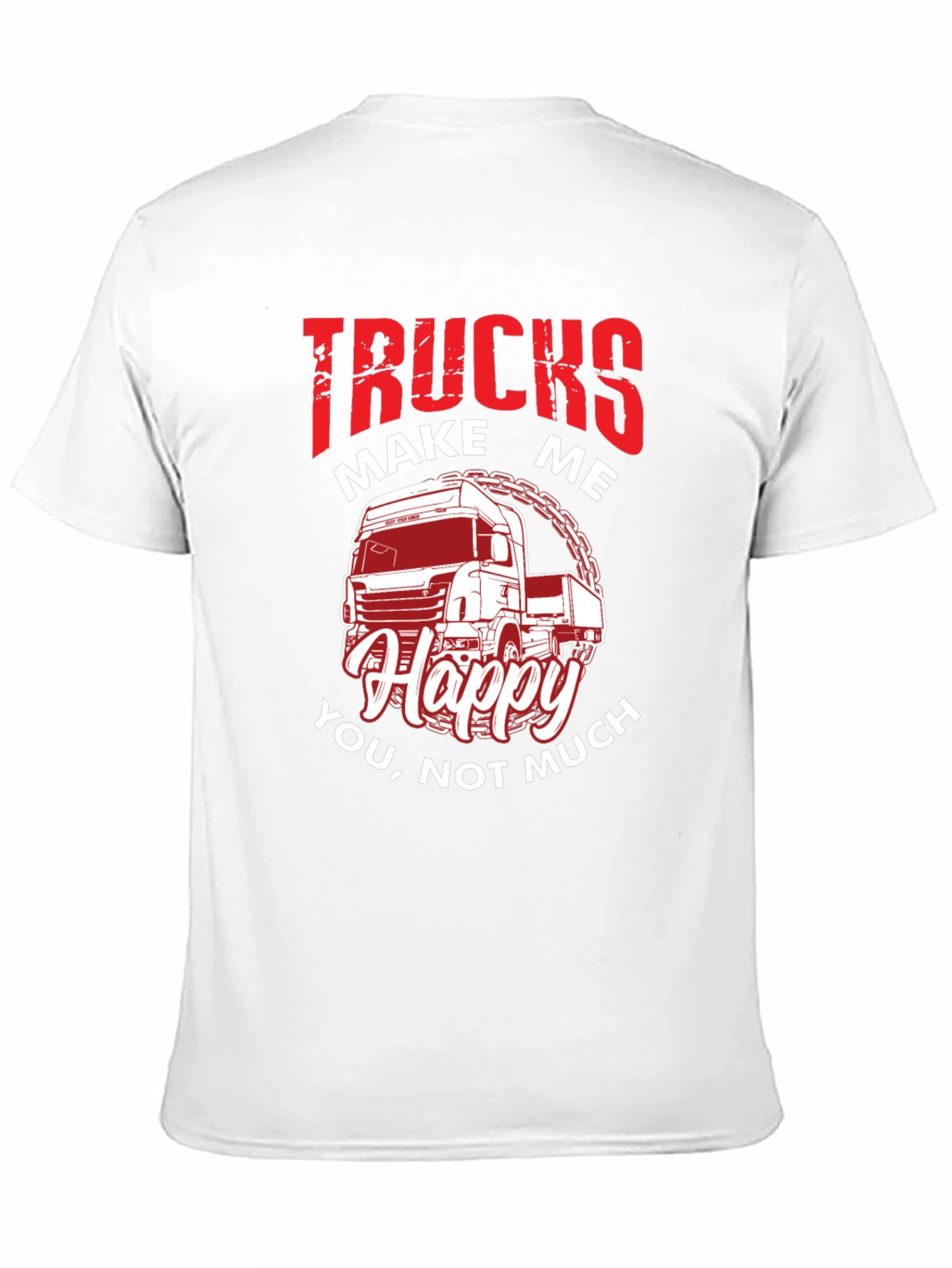 Trucks Make Me Happy Graphic T-Shirt