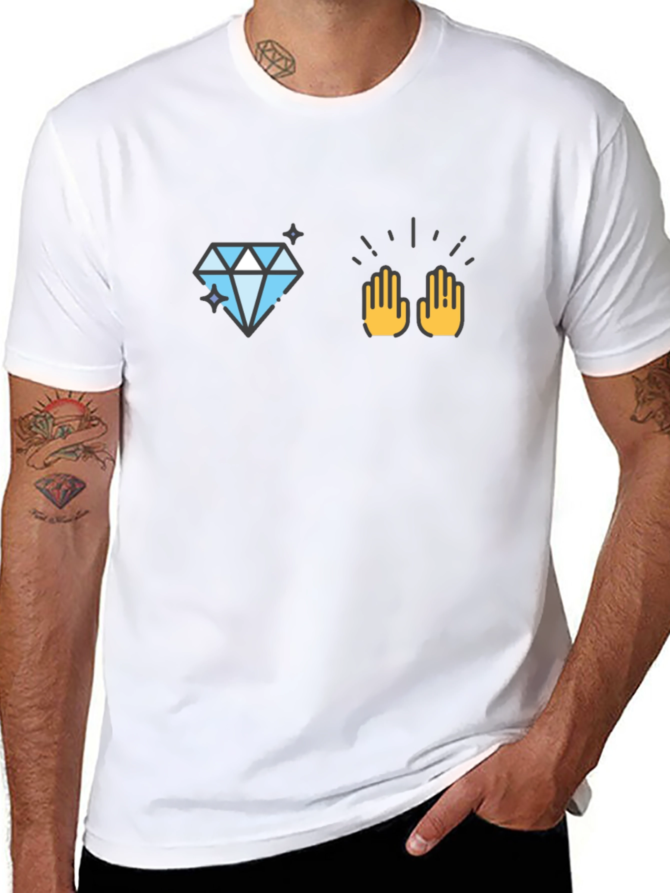 Diamond Hands Black T-Shirt - Premium Graphic Tee