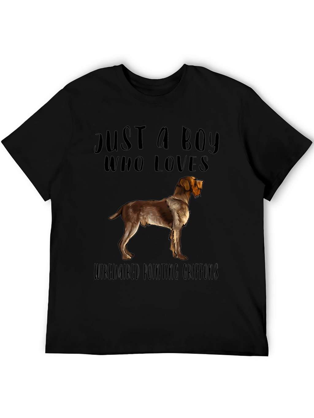 Boy Who Loves Wirehaired Pointing Griffons T-Shirt