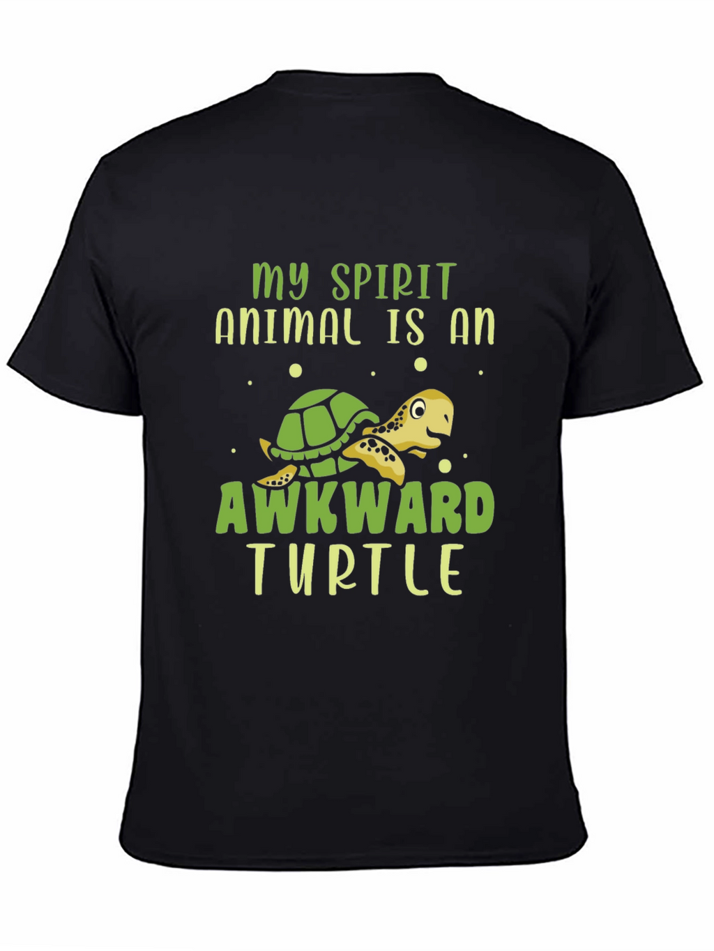 Awkward Turtle Graphic T-Shirt - Fun Animal Tee