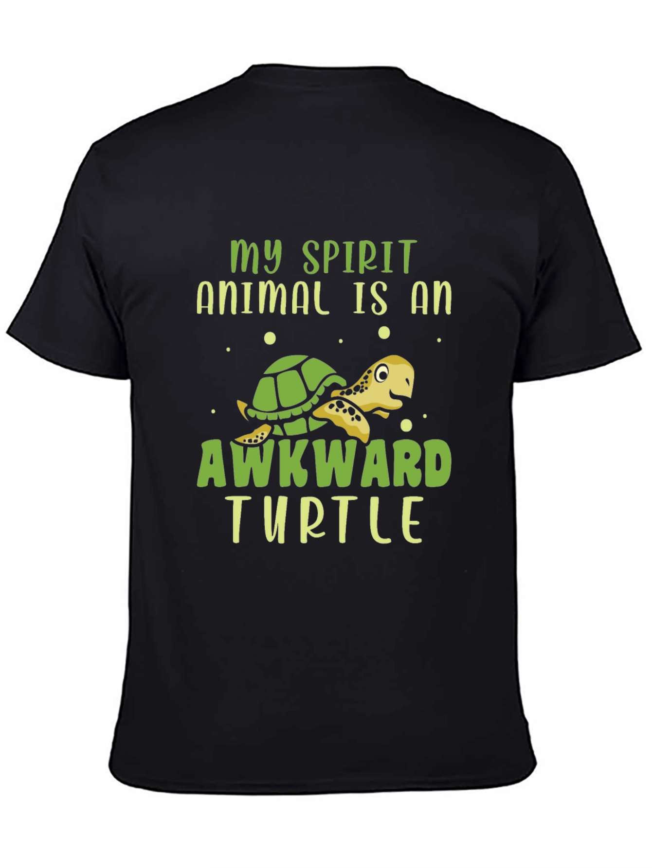 Awkward Turtle Graphic T-Shirt - Fun Animal Tee